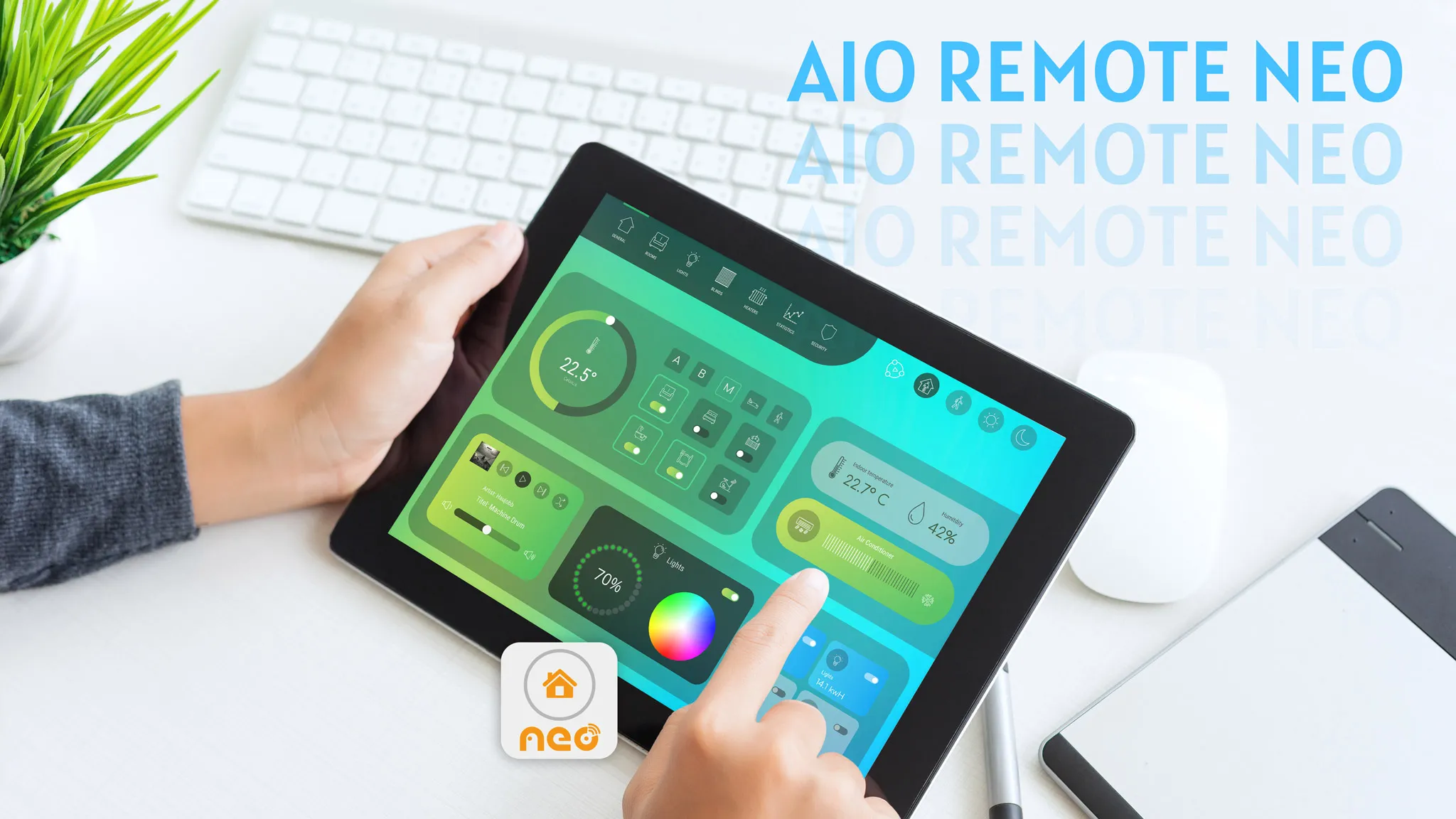 AIO REMOTE NEO - Smart Home | Indus Appstore | Screenshot