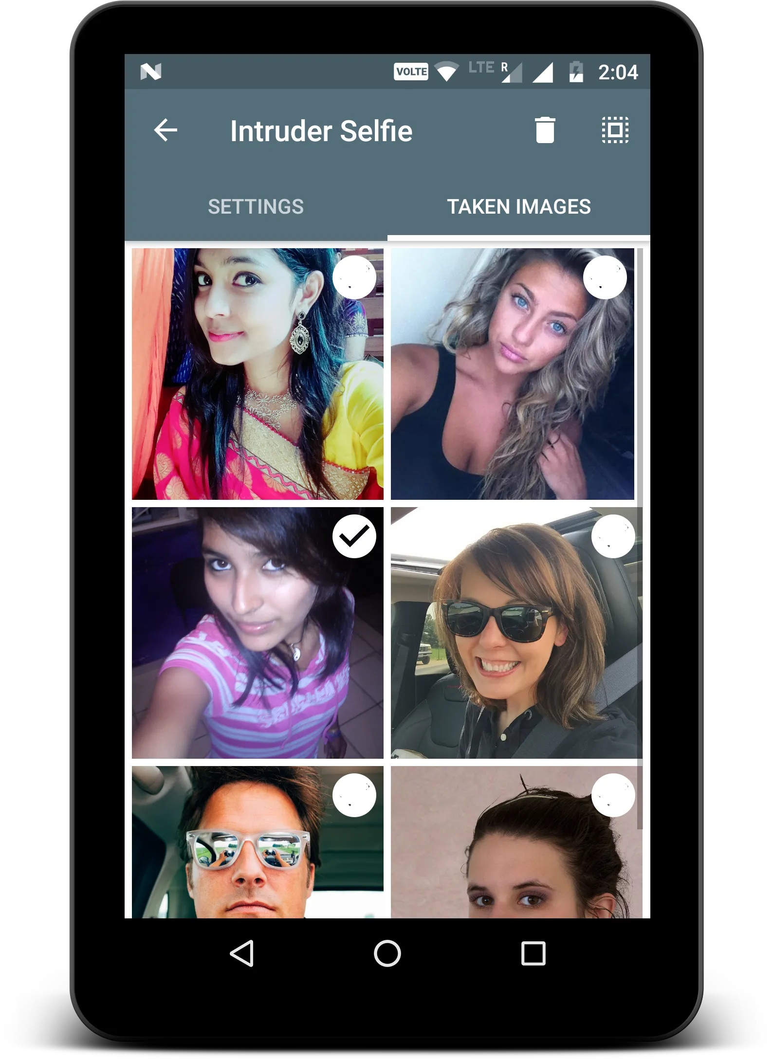 Intruder Selfie Alert | Indus Appstore | Screenshot