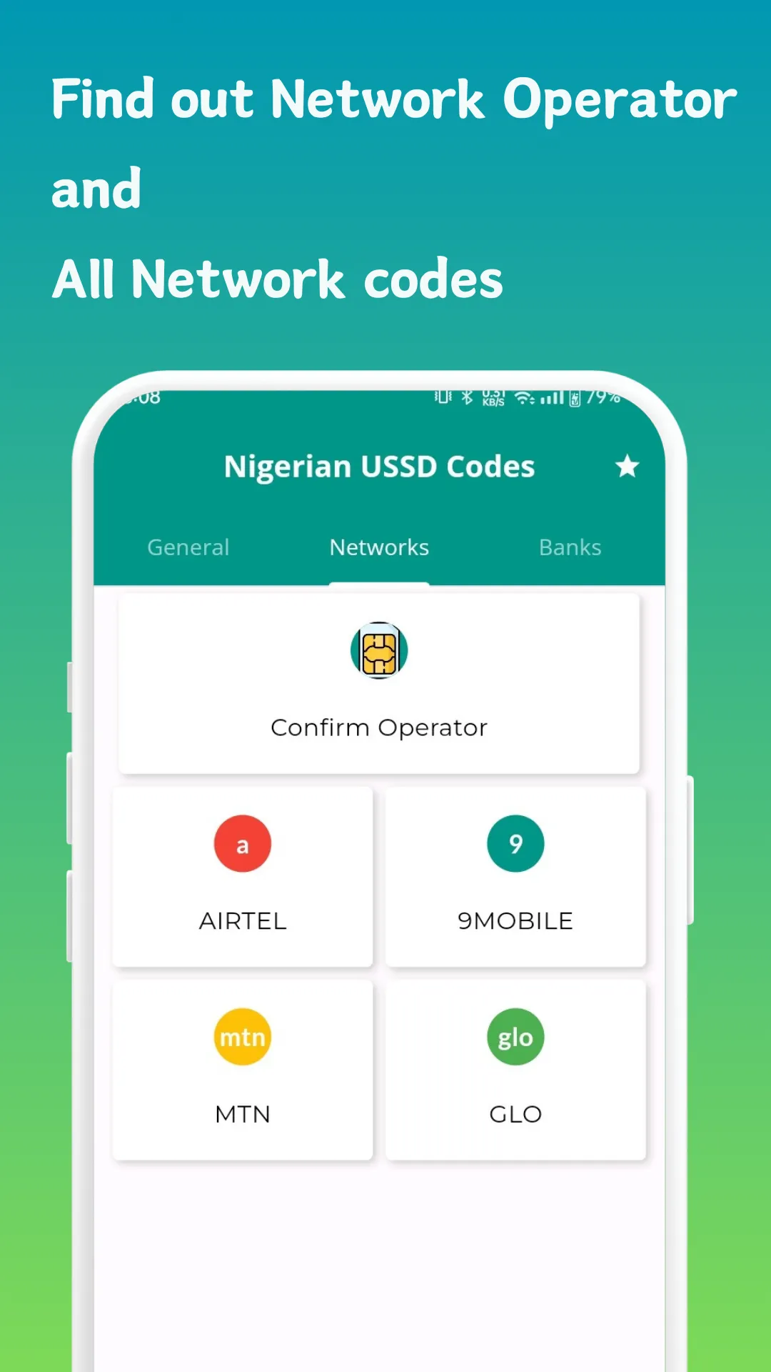 Nigerian Network and Bank Code | Indus Appstore | Screenshot