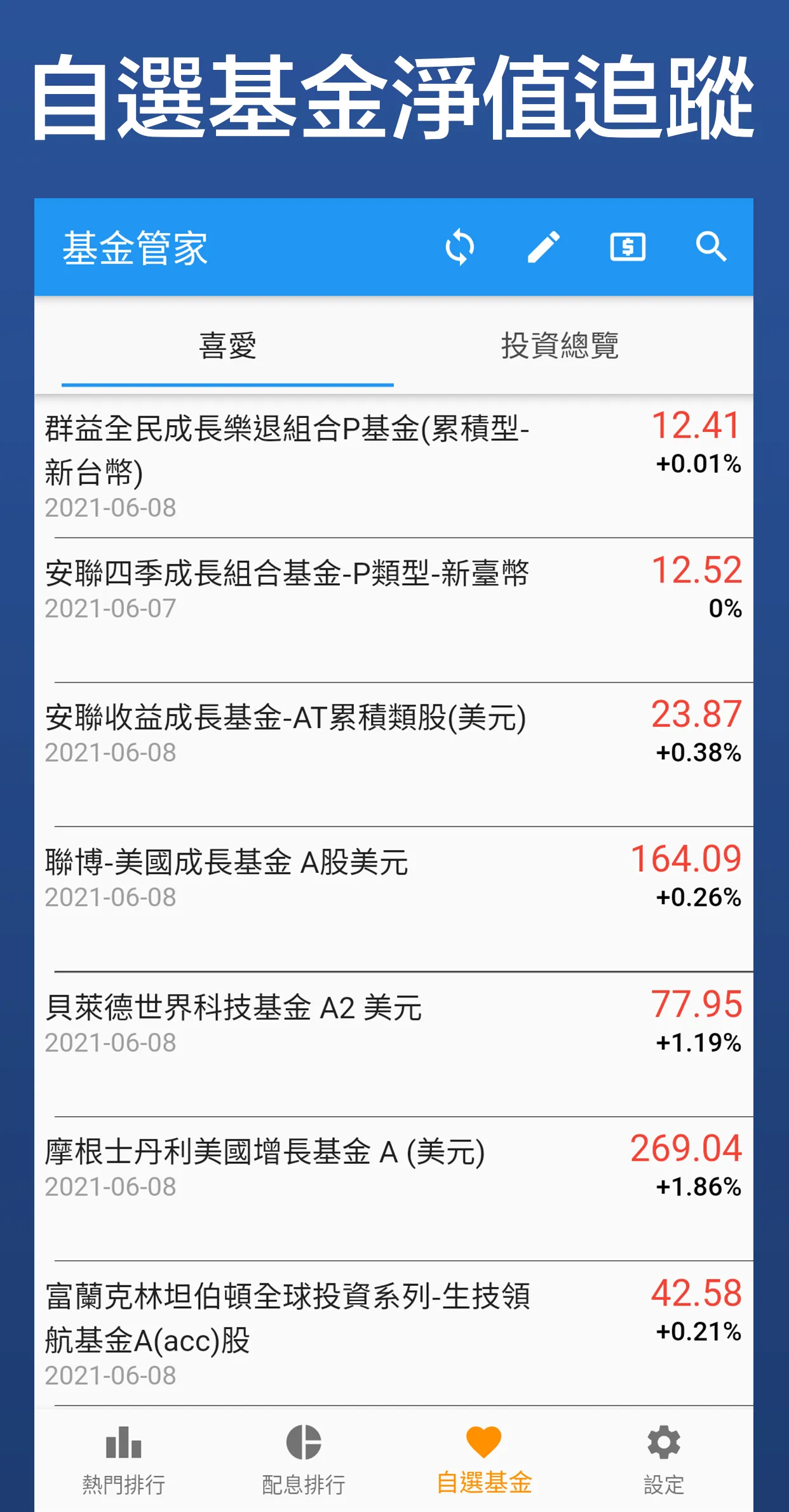 基金管家 - 管理基金的好幫手 | Indus Appstore | Screenshot