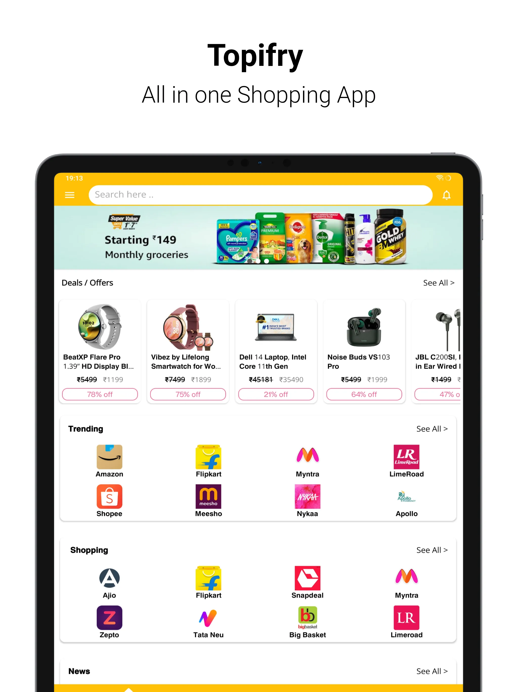 All in One Shopping App 2024 | Indus Appstore | Screenshot