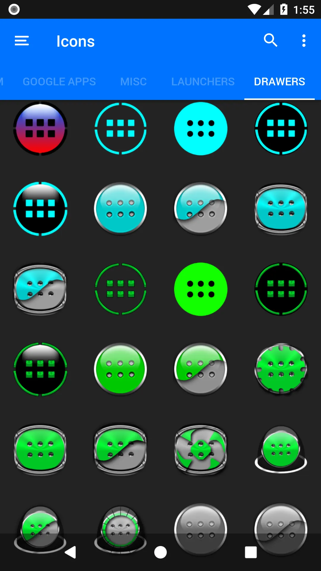 Oreo Neon Icon Pack P2 | Indus Appstore | Screenshot