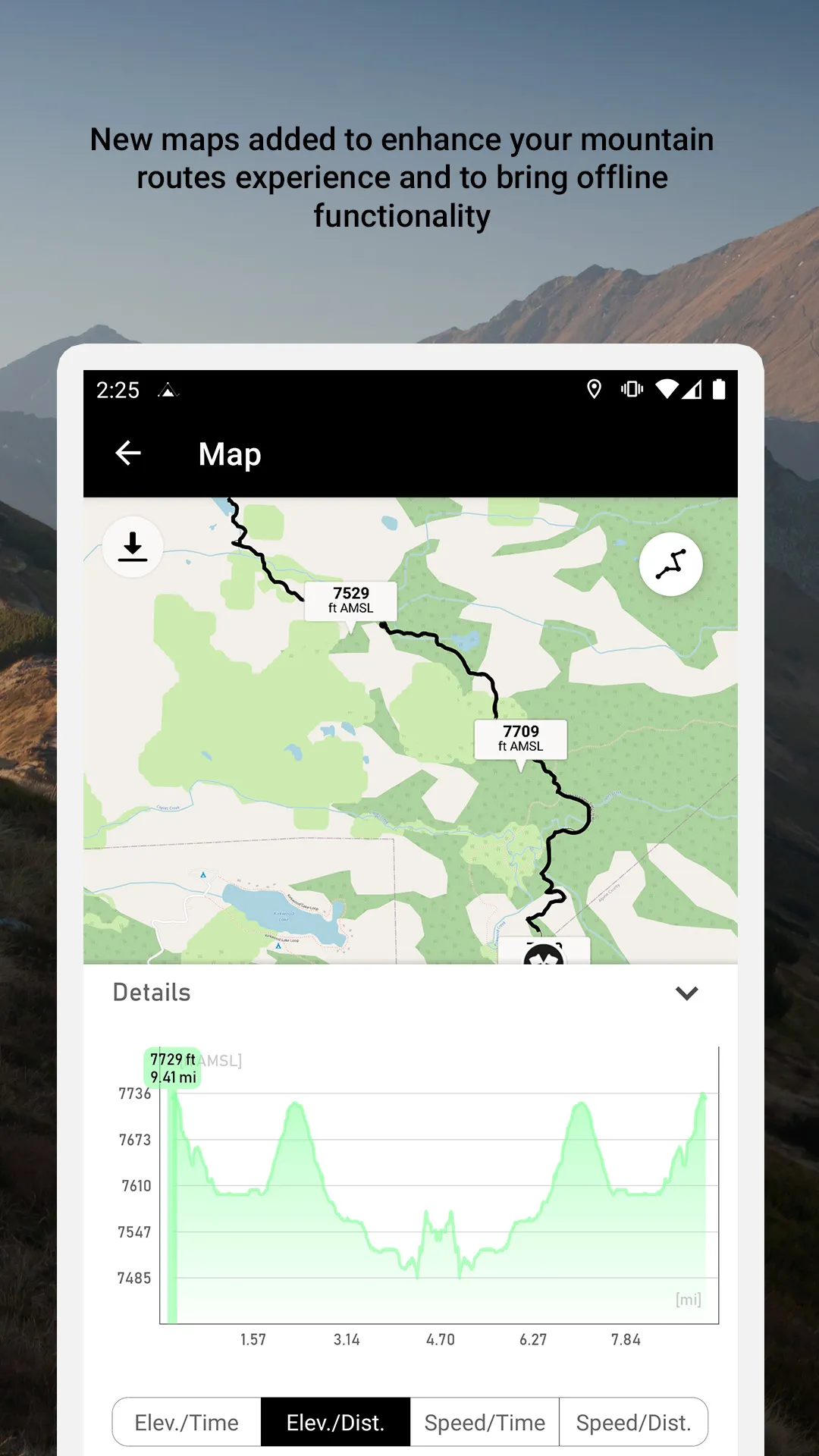 Altimeter Mountain GPS Tracker | Indus Appstore | Screenshot