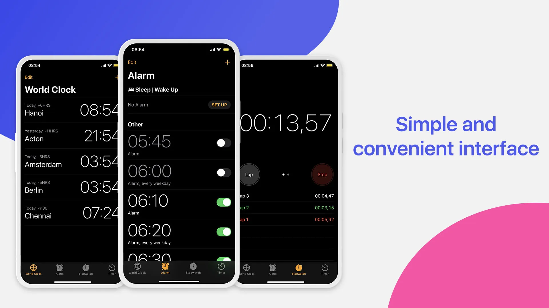 Clock Phone 16, Alarm & Timer | Indus Appstore | Screenshot