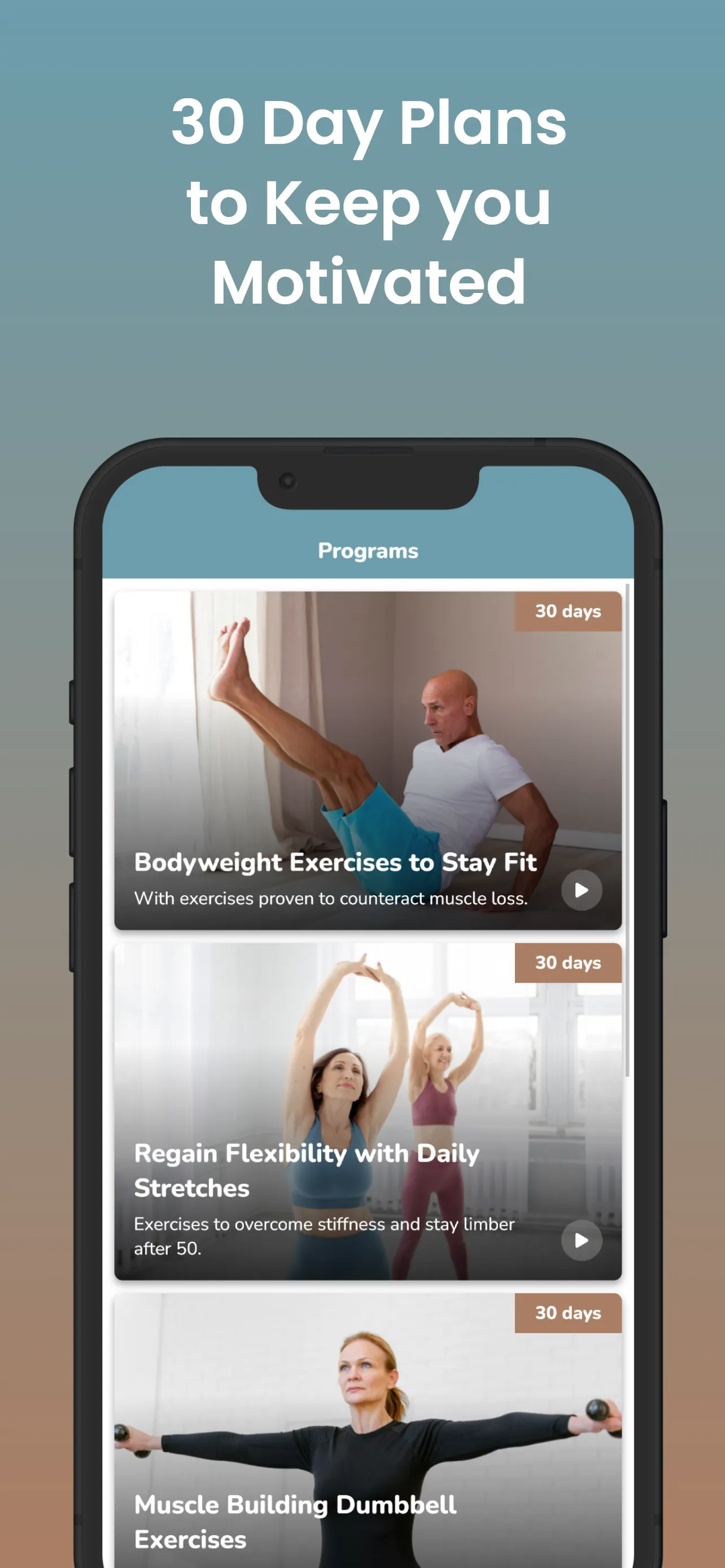 Fit Over 50 - Home Exercises | Indus Appstore | Screenshot