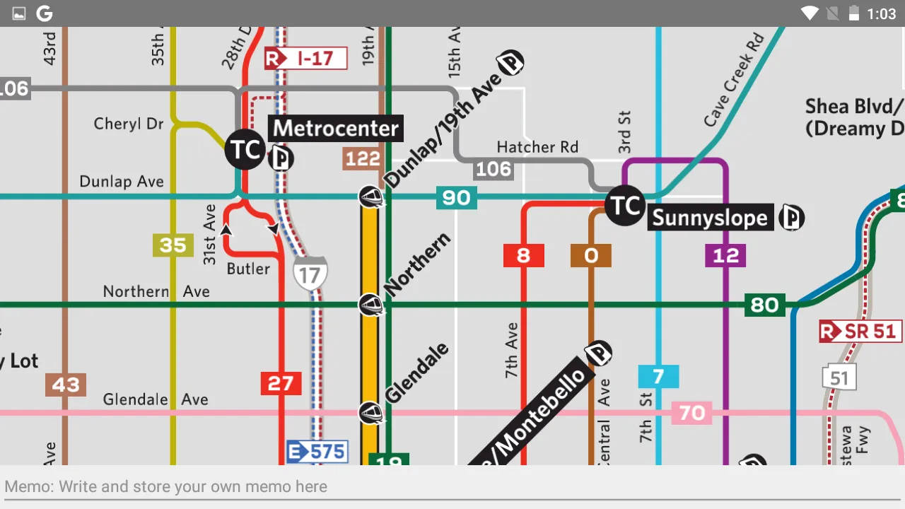 PHOENIX BUS AND RAIL MAP OFFLI | Indus Appstore | Screenshot