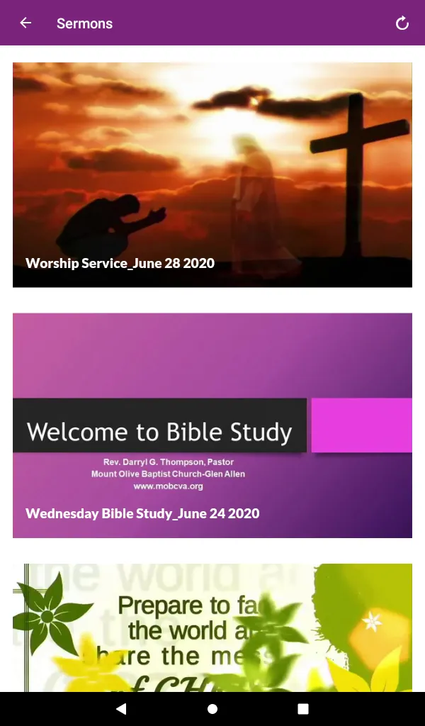 Mount Olive Baptist Church | Indus Appstore | Screenshot