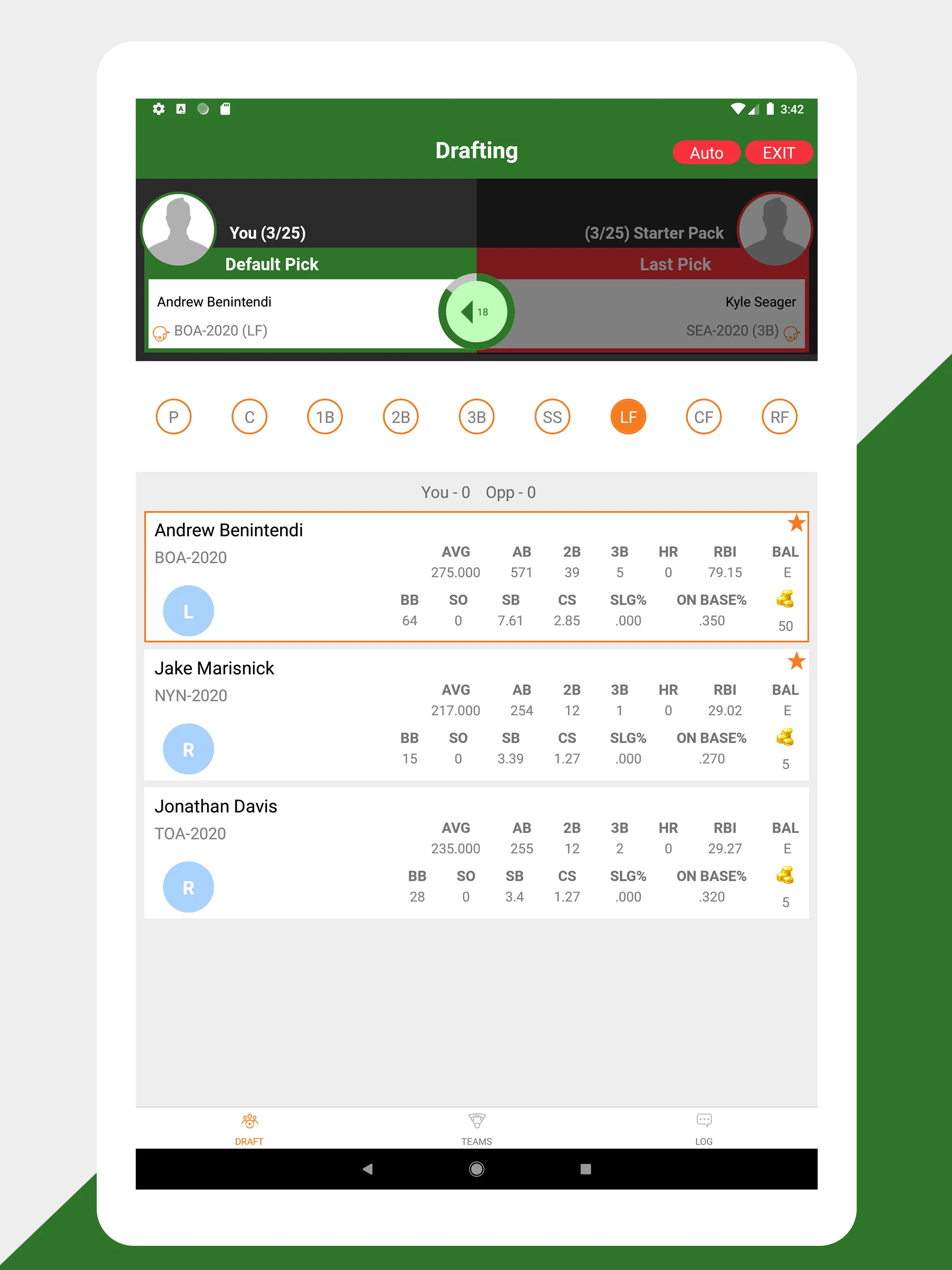 Baseball Draft 2 Teams | Indus Appstore | Screenshot