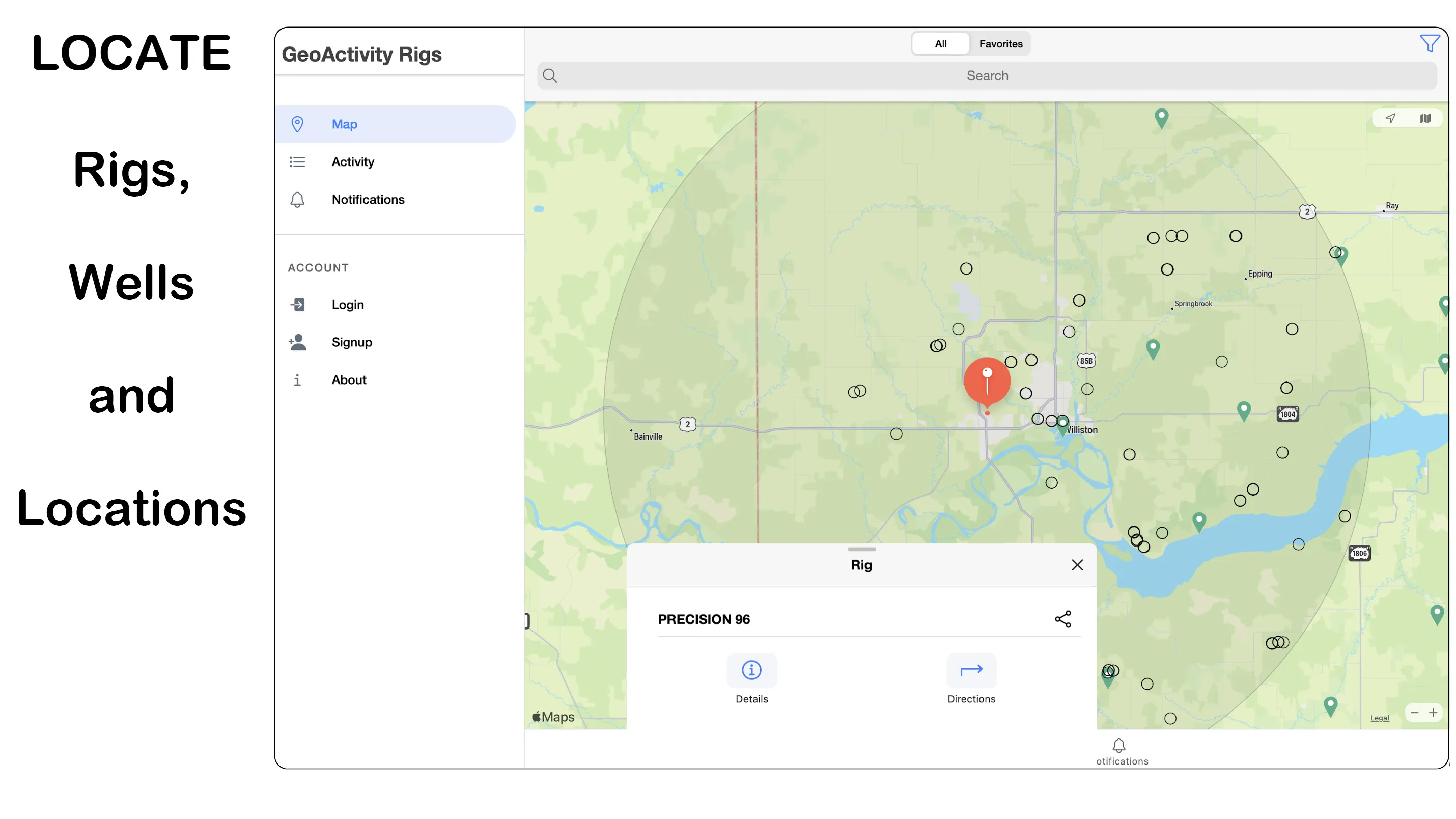 Rig Finder - GeoActivity | Indus Appstore | Screenshot