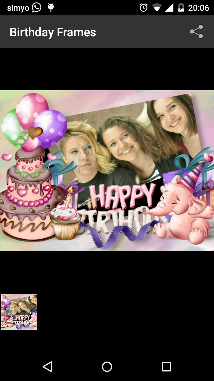 Birthday photo frames | Indus Appstore | Screenshot