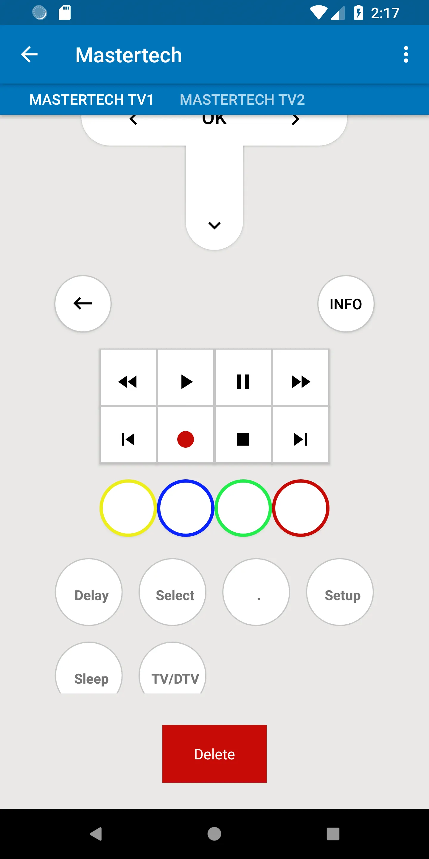 Mastertech TV Remote | Indus Appstore | Screenshot