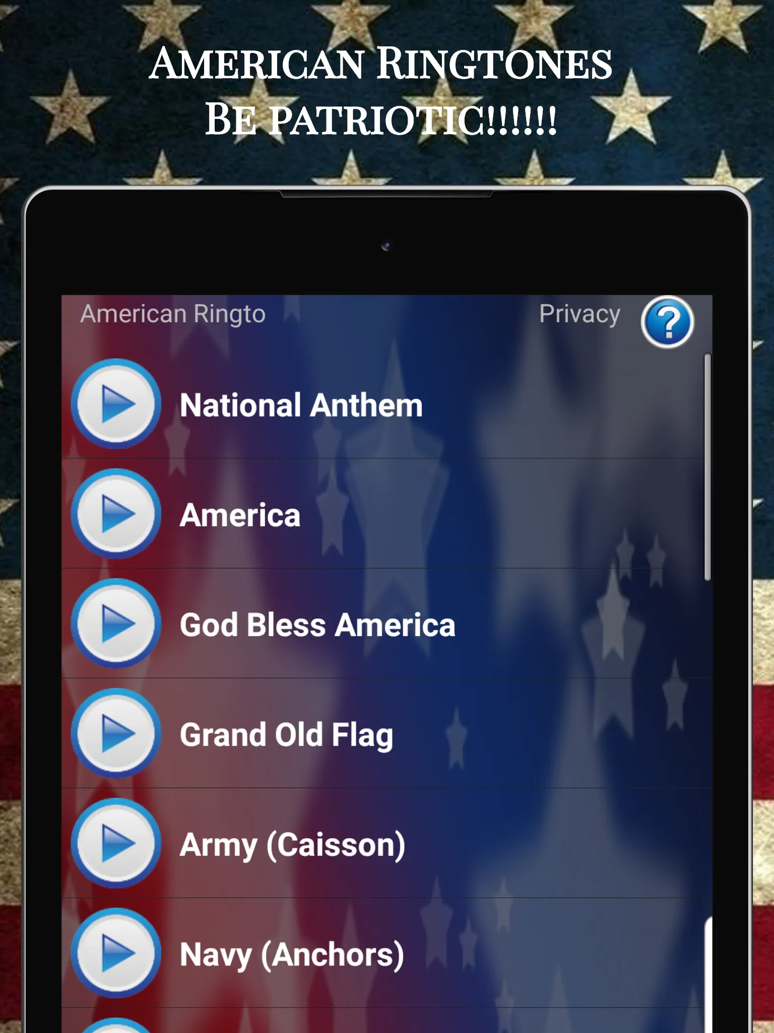 American Ringtones | Indus Appstore | Screenshot