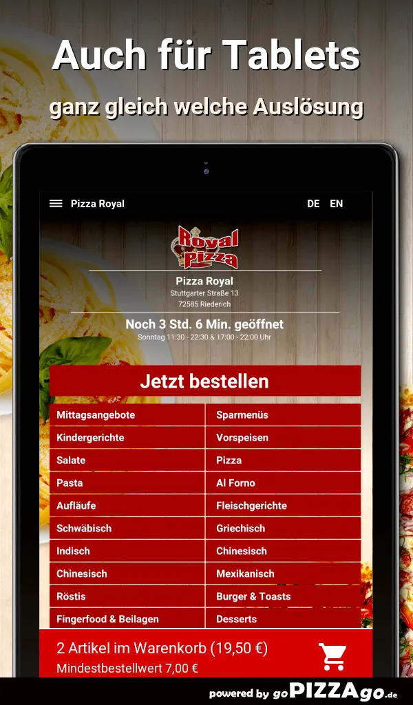 Pizza Royal Riederich | Indus Appstore | Screenshot