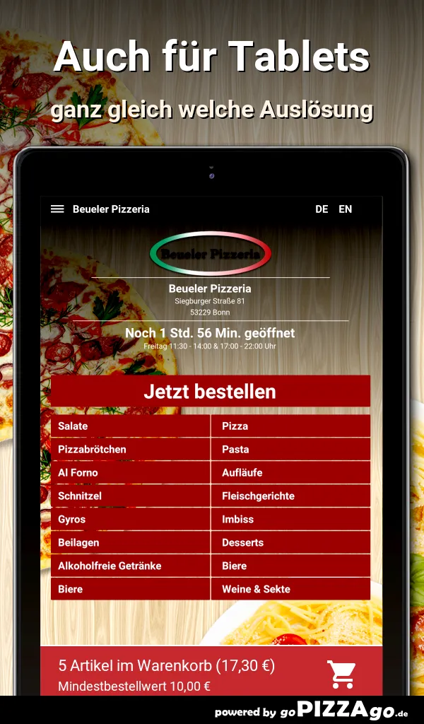 Beueler Pizzeria Bonn | Indus Appstore | Screenshot