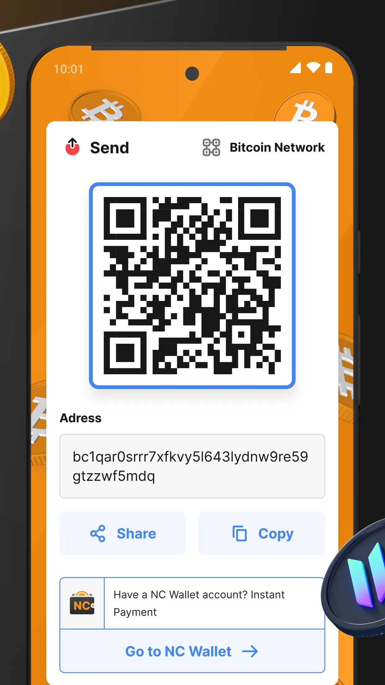 NC Wallet: Crypto Without Fees | Indus Appstore | Screenshot