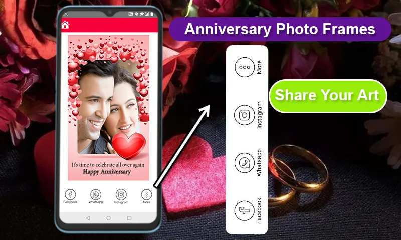 Wedding Anniversary Frames | Indus Appstore | Screenshot