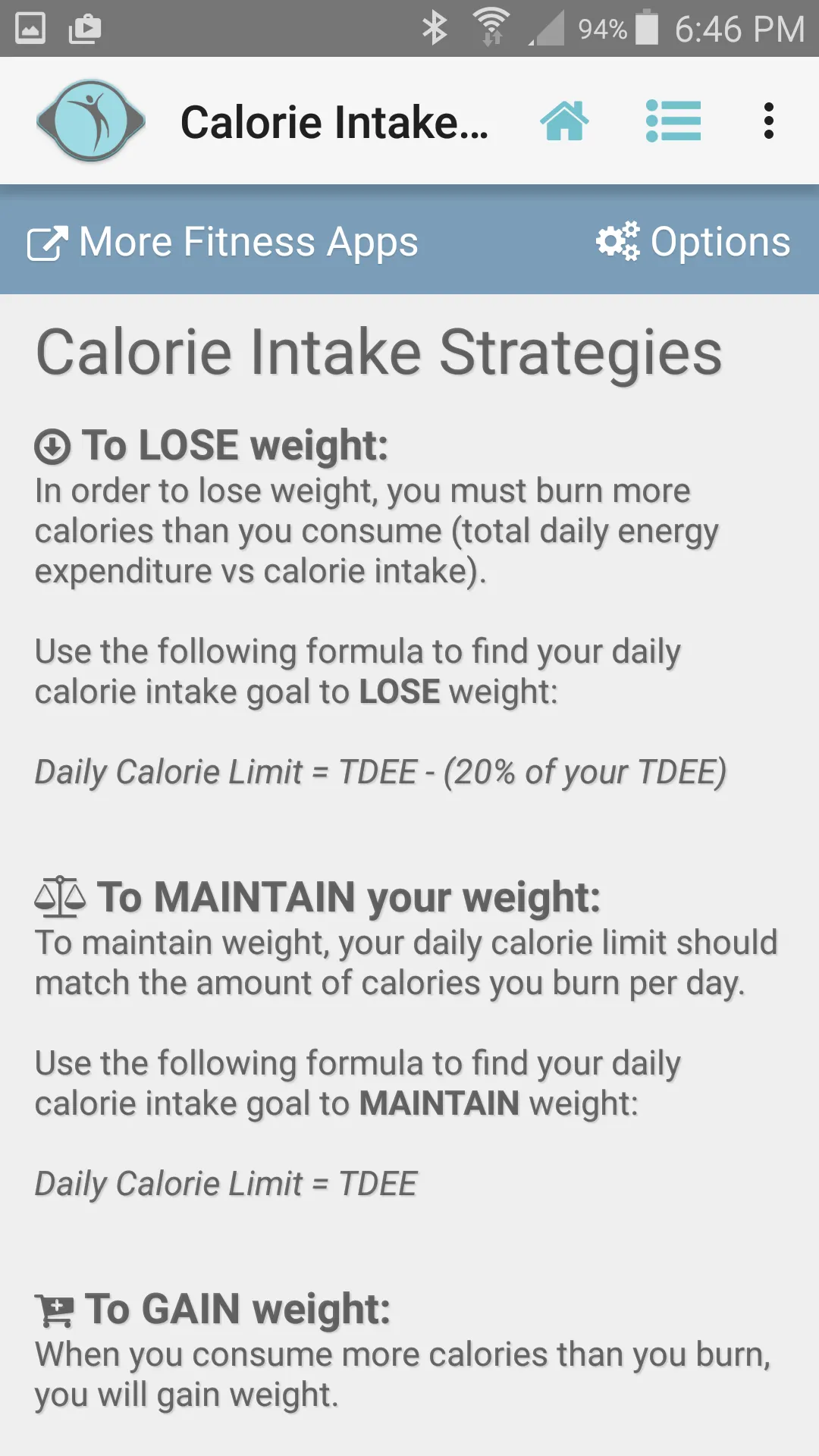 Diet Calories Start Calculator | Indus Appstore | Screenshot