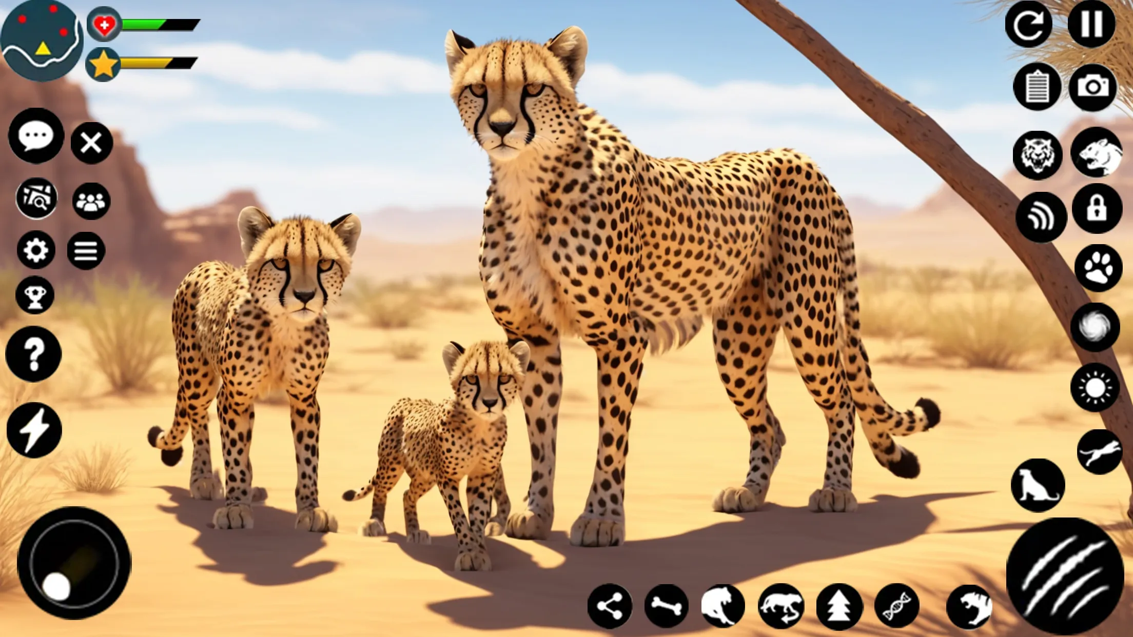 Wild Cheetah Family Simulator | Indus Appstore | Screenshot