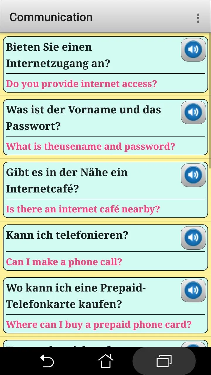 German phrasebook and phrases  | Indus Appstore | Screenshot