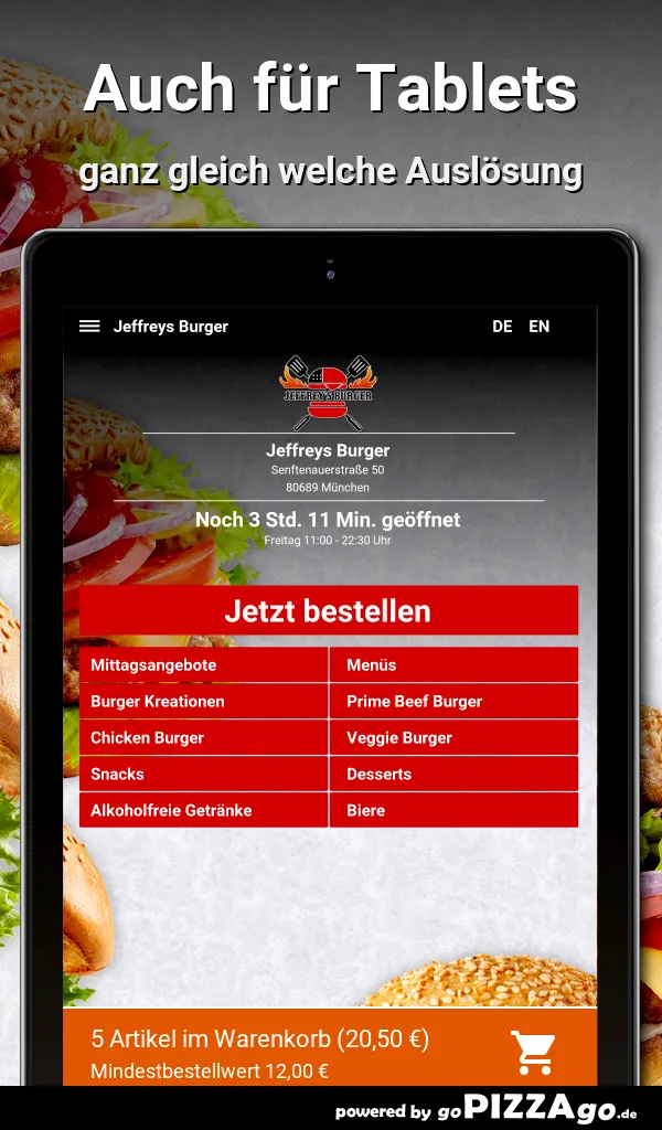 Jeffreys Burger München | Indus Appstore | Screenshot