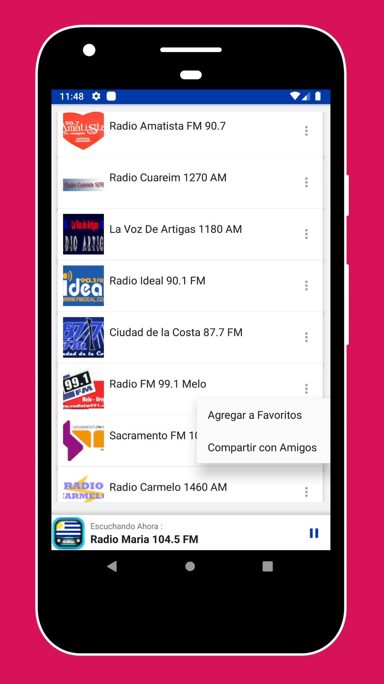 Radio Uruguay + FM Radio App | Indus Appstore | Screenshot