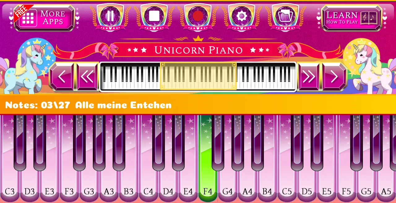 Unicorn Piano | Indus Appstore | Screenshot