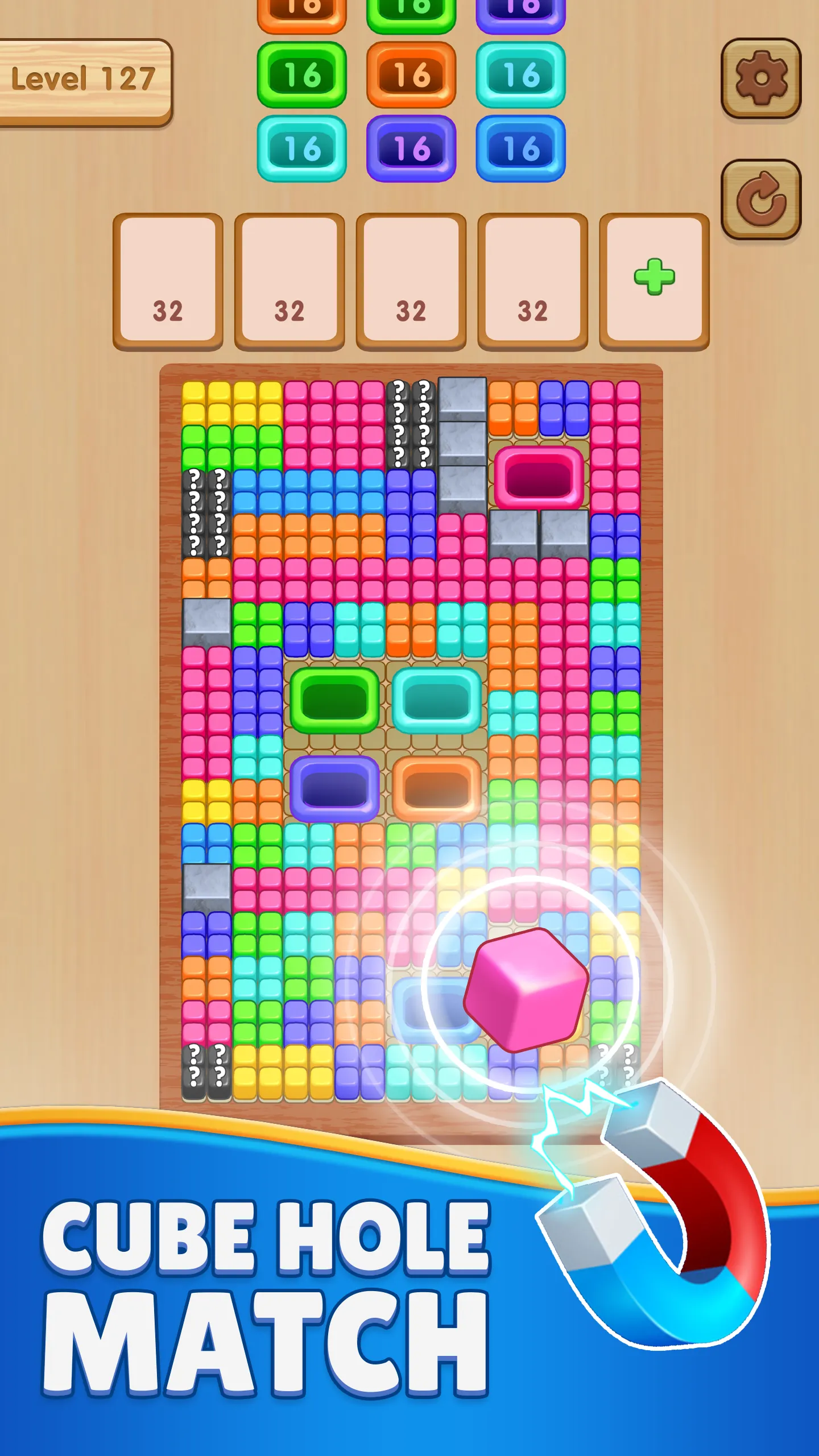 Cube to Hole Puzzle | Indus Appstore | Screenshot