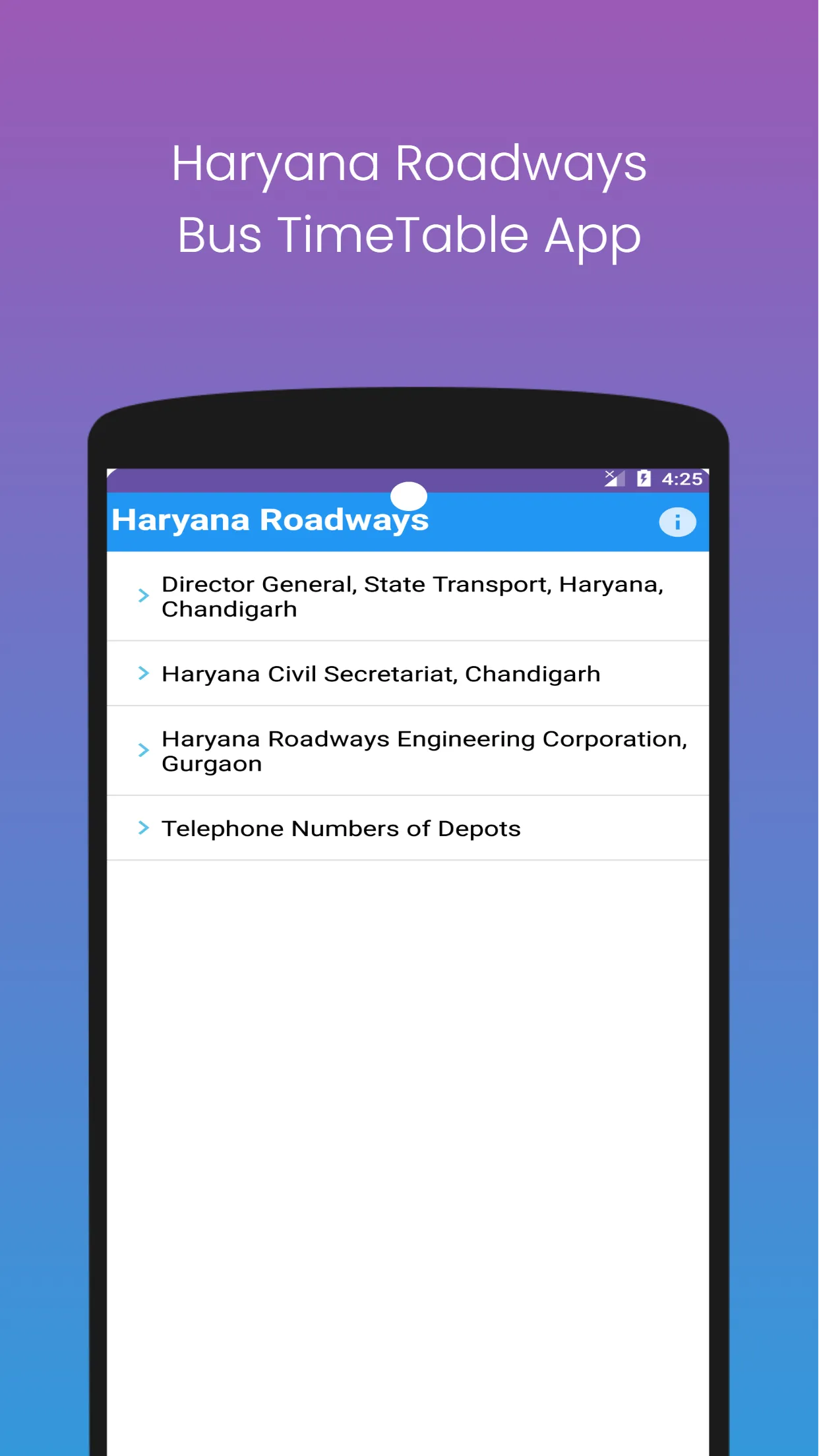 Haryana Roadways Bus Timetable | Indus Appstore | Screenshot