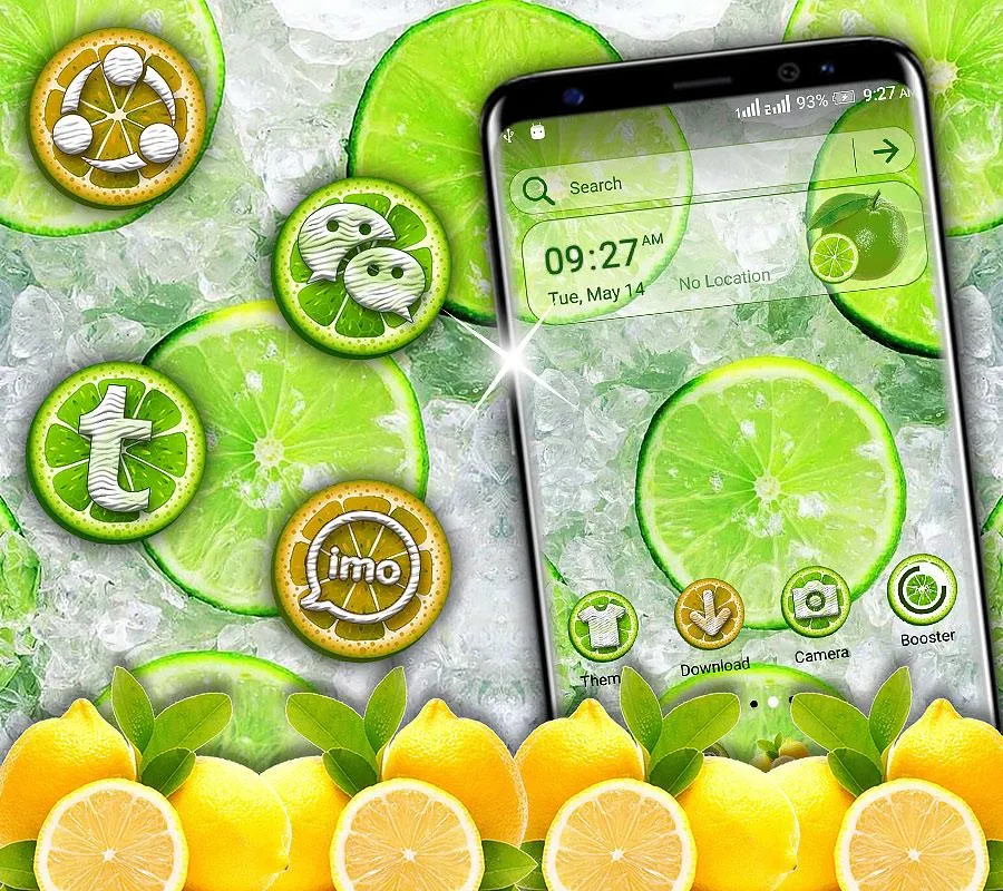 Lemon Launcher Theme | Indus Appstore | Screenshot