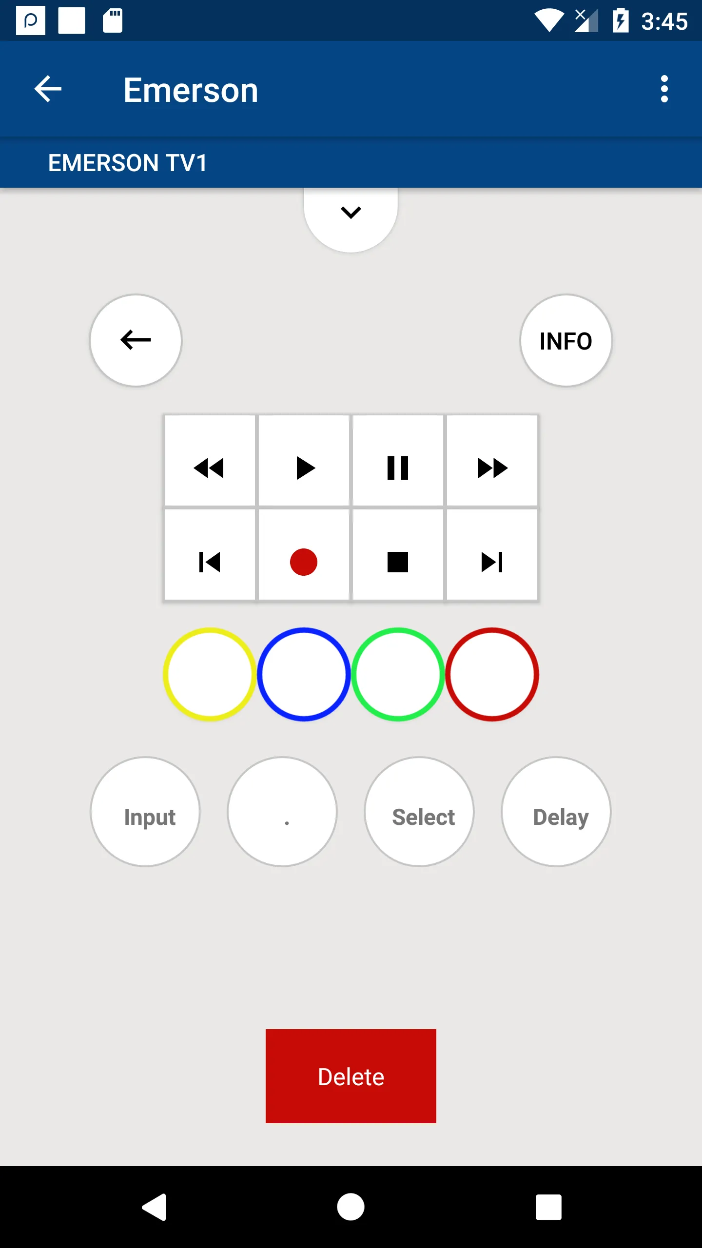 Emerson Universal Remote | Indus Appstore | Screenshot