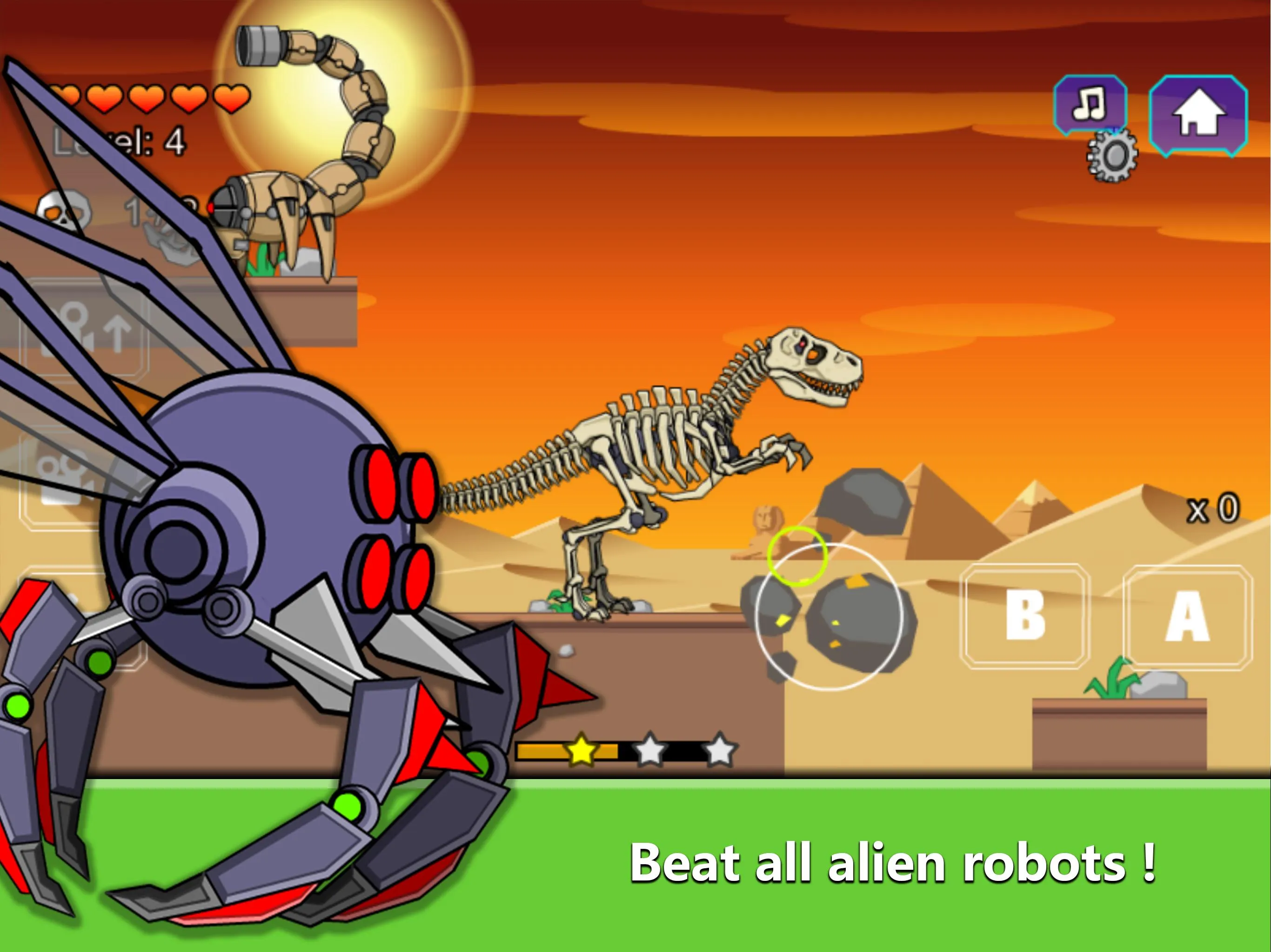 T-Rex Dinosaur Fossils Robot | Indus Appstore | Screenshot