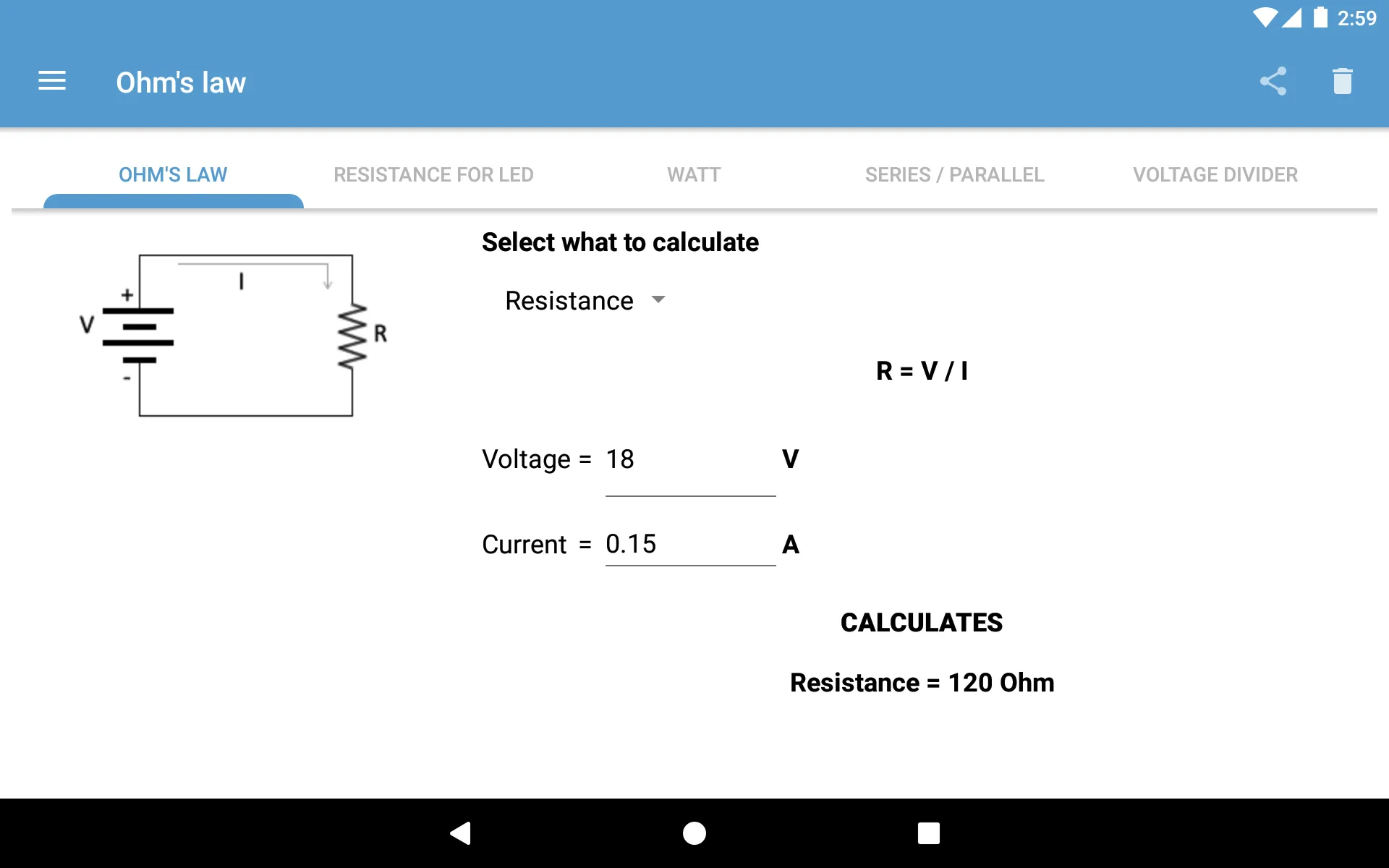 Ohm's Law | Indus Appstore | Screenshot