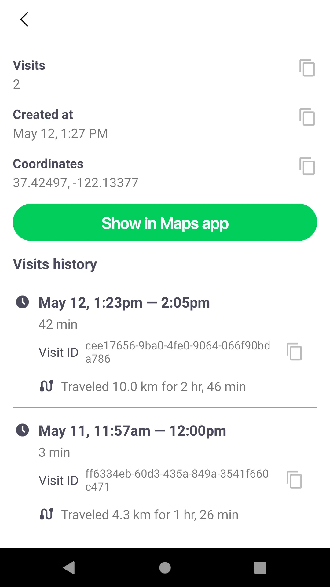 HyperTrack Visits | Indus Appstore | Screenshot