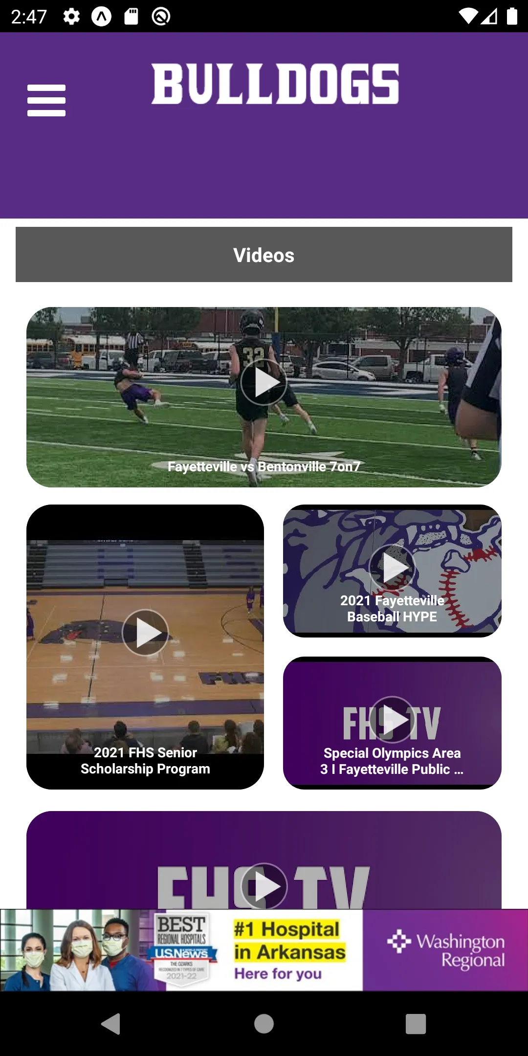 Fayetteville Bulldog Athletics | Indus Appstore | Screenshot