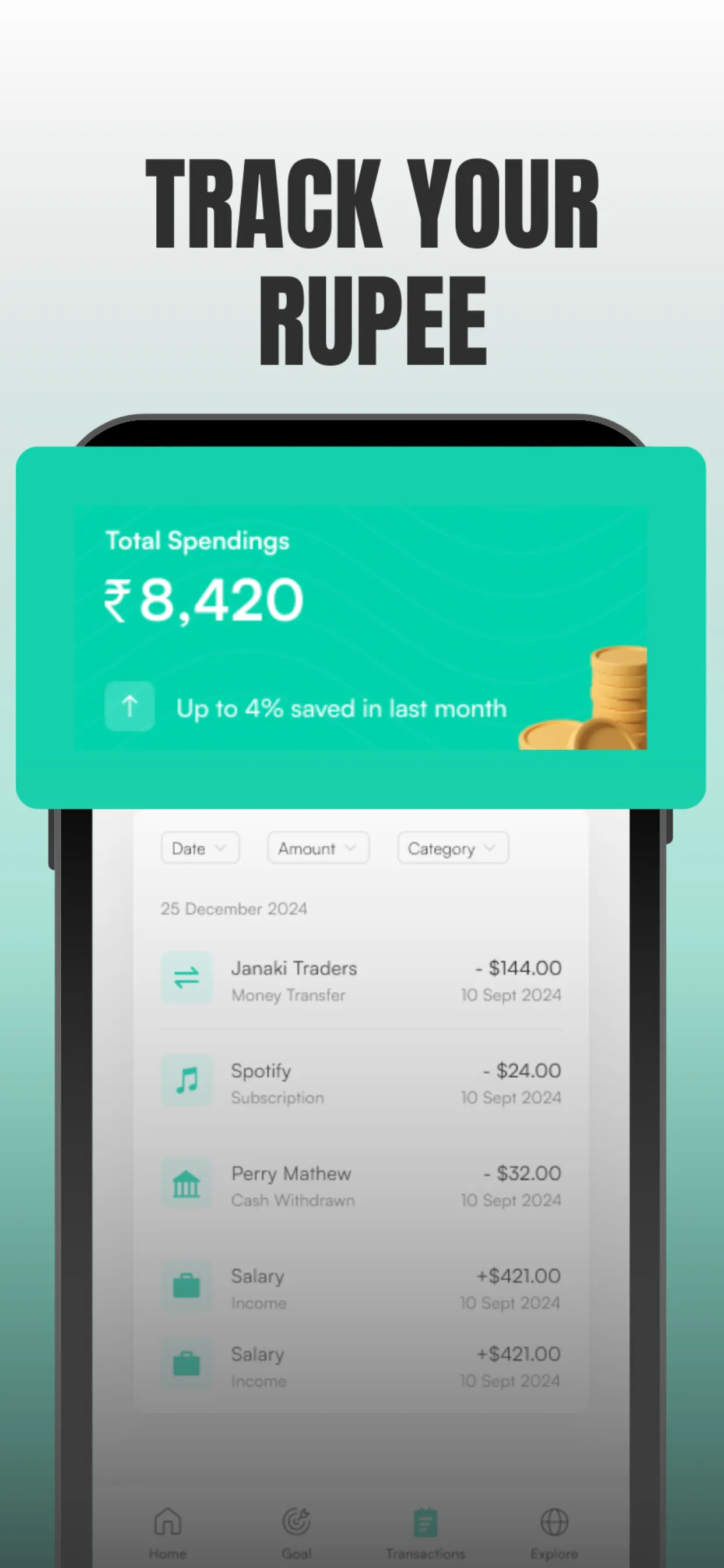 Wise Banker - Manage Expenses | Indus Appstore | Screenshot