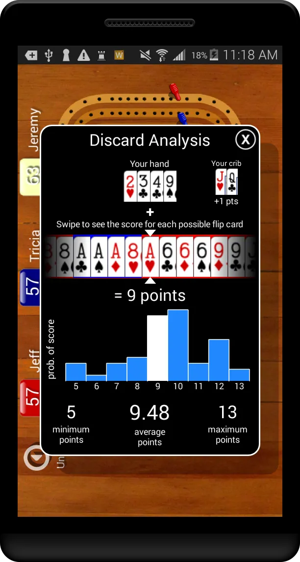 Cribbage Pegboard | Indus Appstore | Screenshot