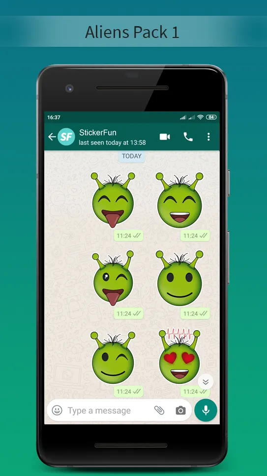 Alien Stickers - WAStickerApps | Indus Appstore | Screenshot