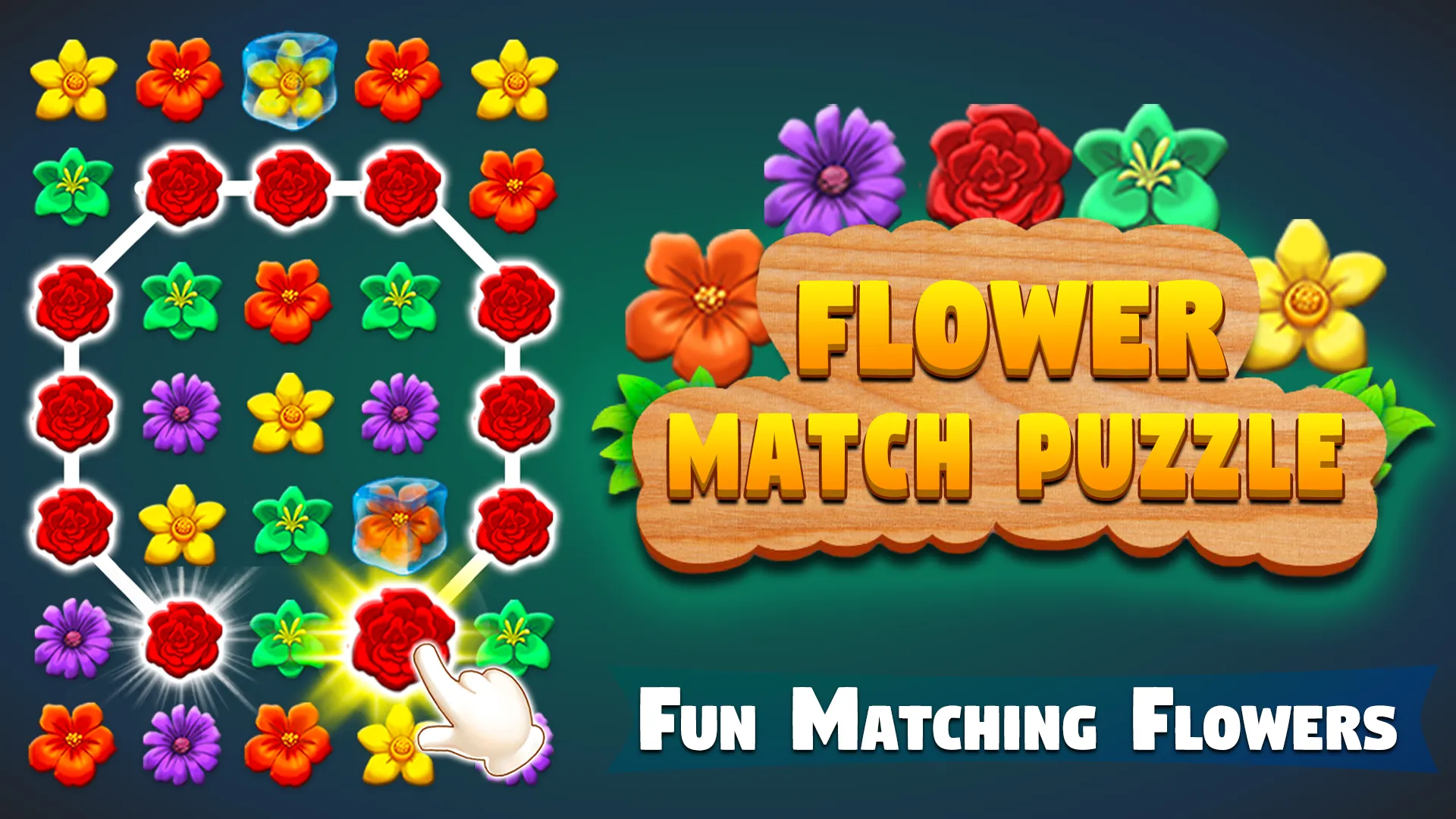 Flower Match Game Flower Merge | Indus Appstore | Screenshot