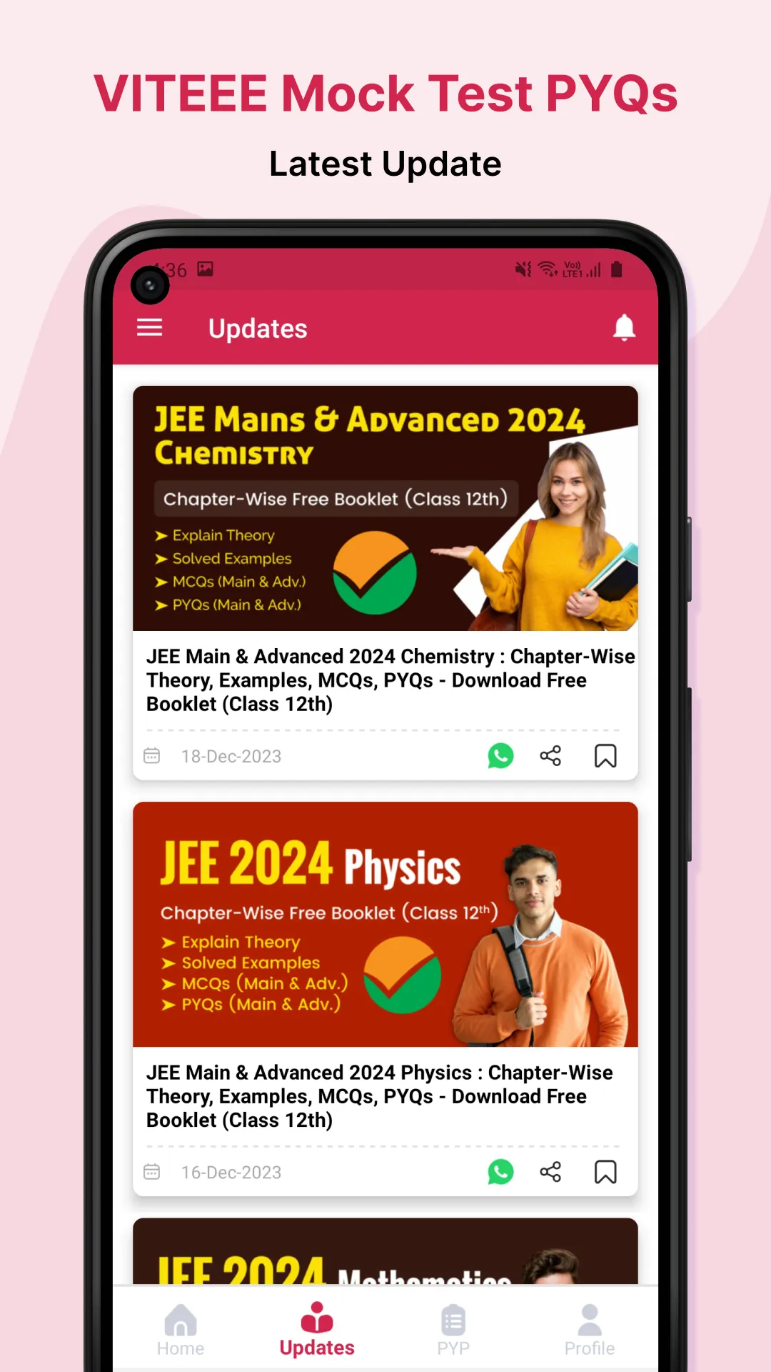 VITEEE Mock Test, PYQs 2025 | Indus Appstore | Screenshot