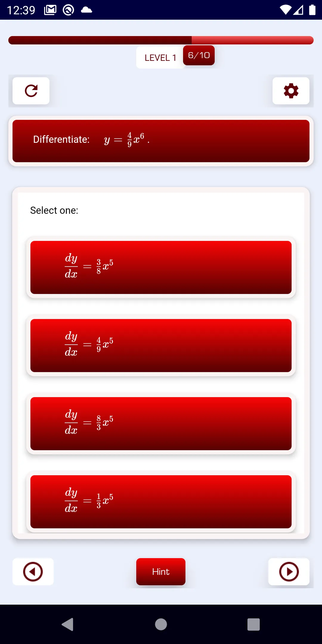 Differentiation-1 Pure Math | Indus Appstore | Screenshot