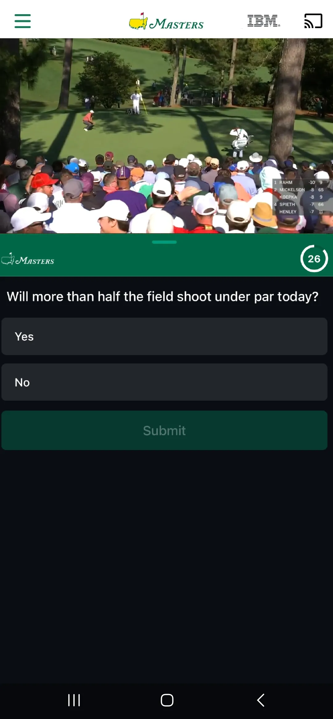 The Masters Golf Tournament | Indus Appstore | Screenshot