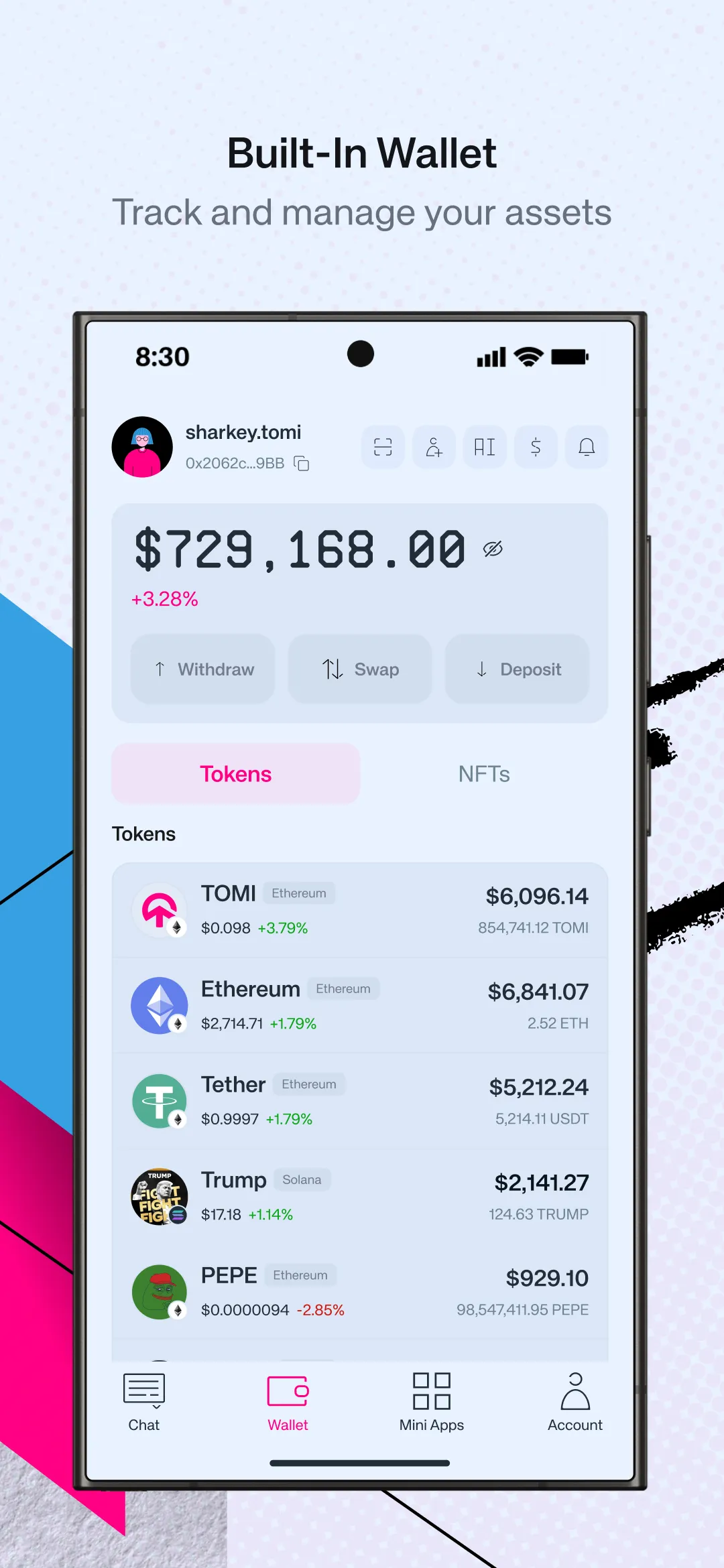 TOMI Web3 SuperApp | Indus Appstore | Screenshot
