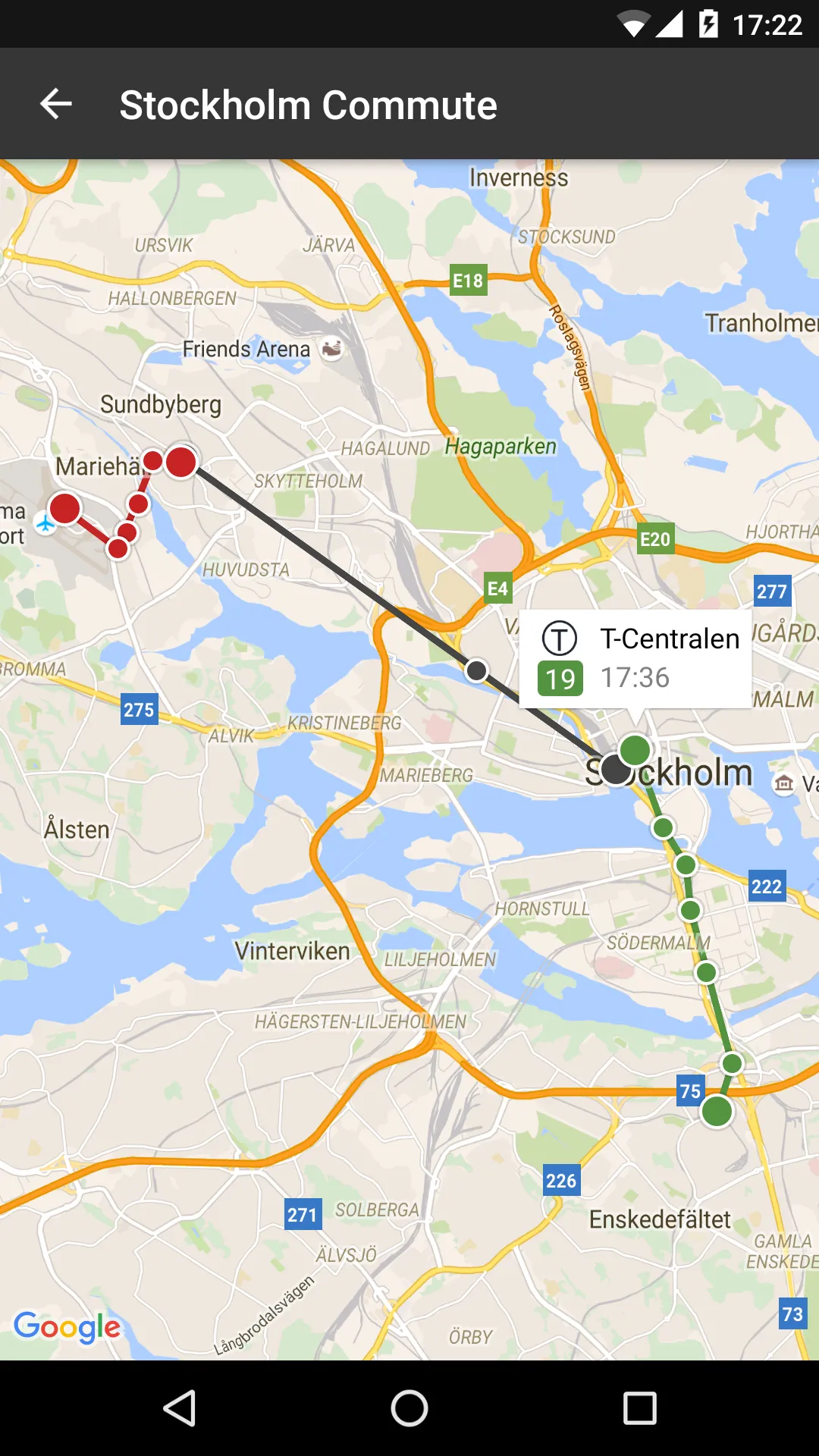 SL Stockholm Commute | Indus Appstore | Screenshot