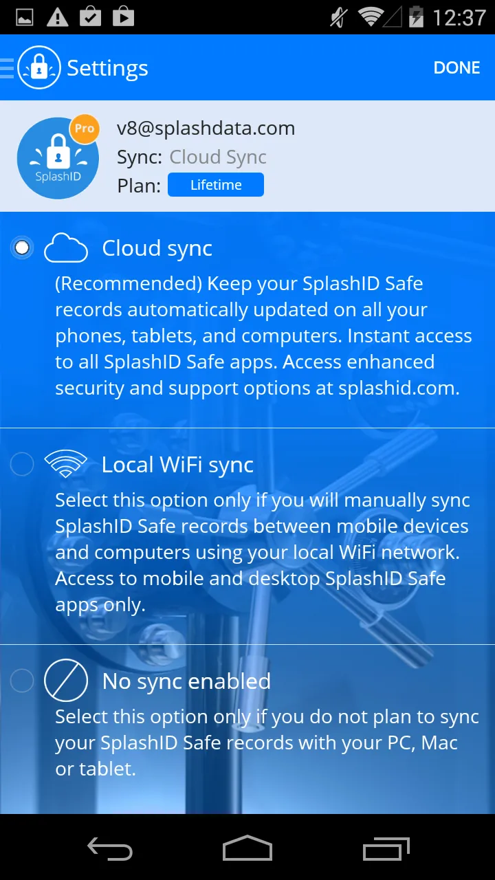 SplashID Safe Password Manager | Indus Appstore | Screenshot