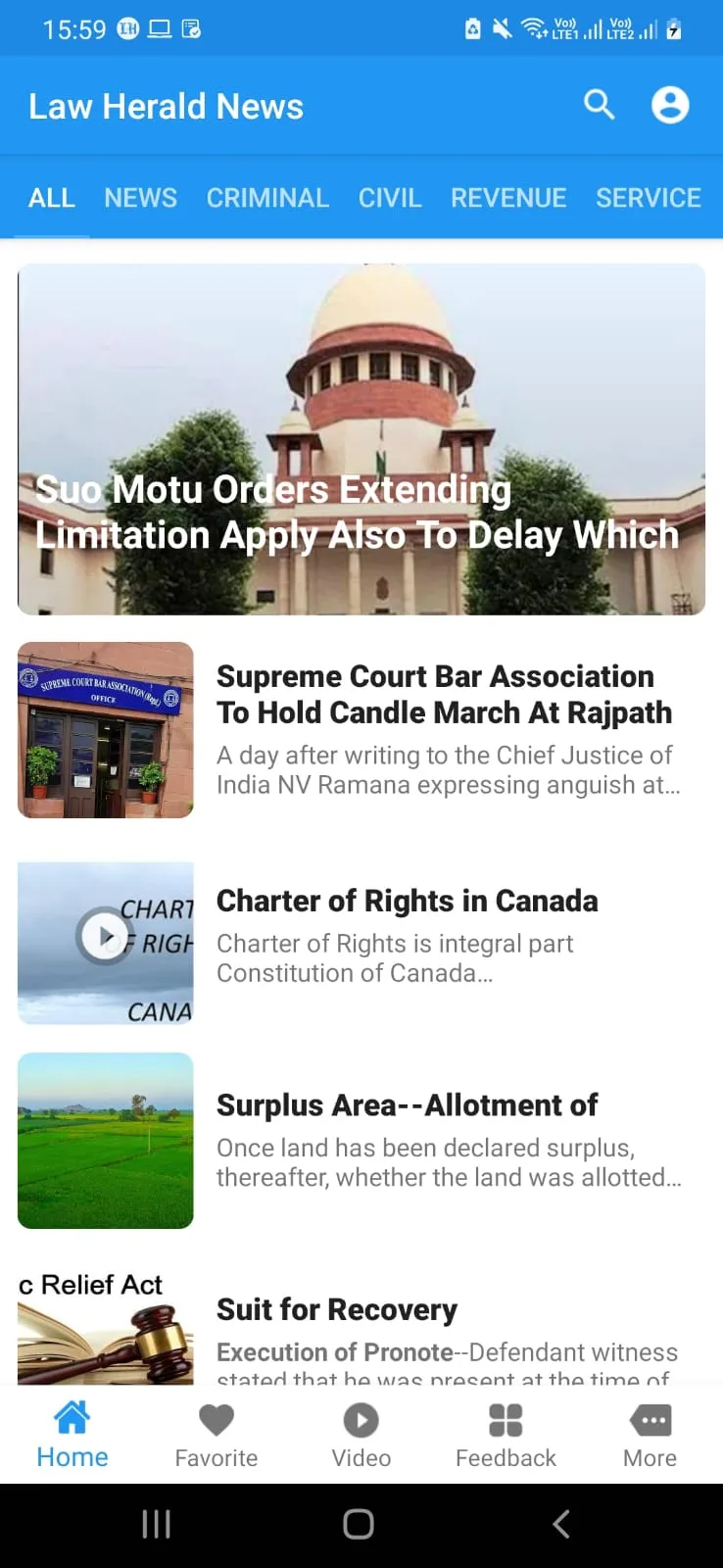 Law Herald News | Indus Appstore | Screenshot