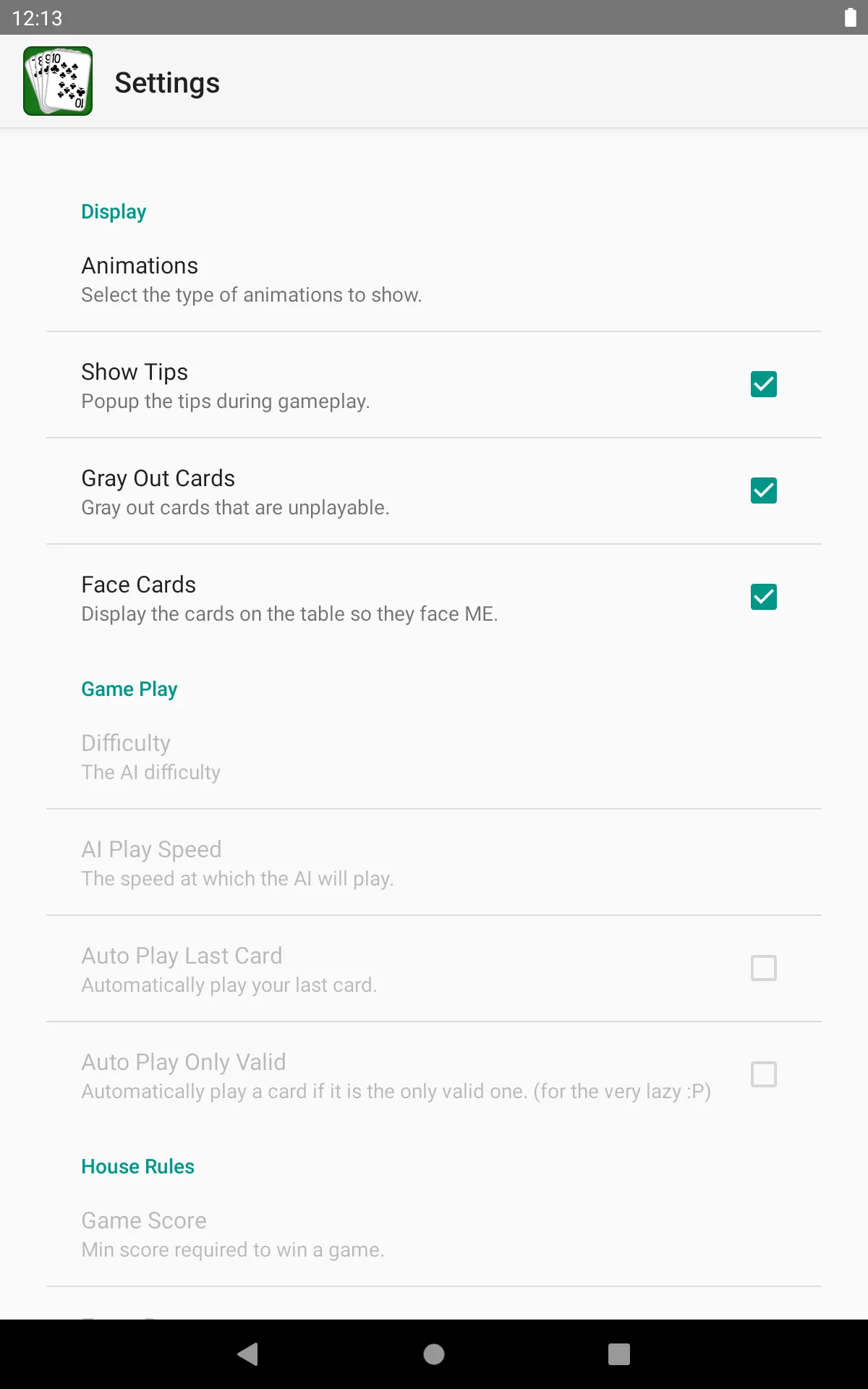 Ten (Card Game) | Indus Appstore | Screenshot