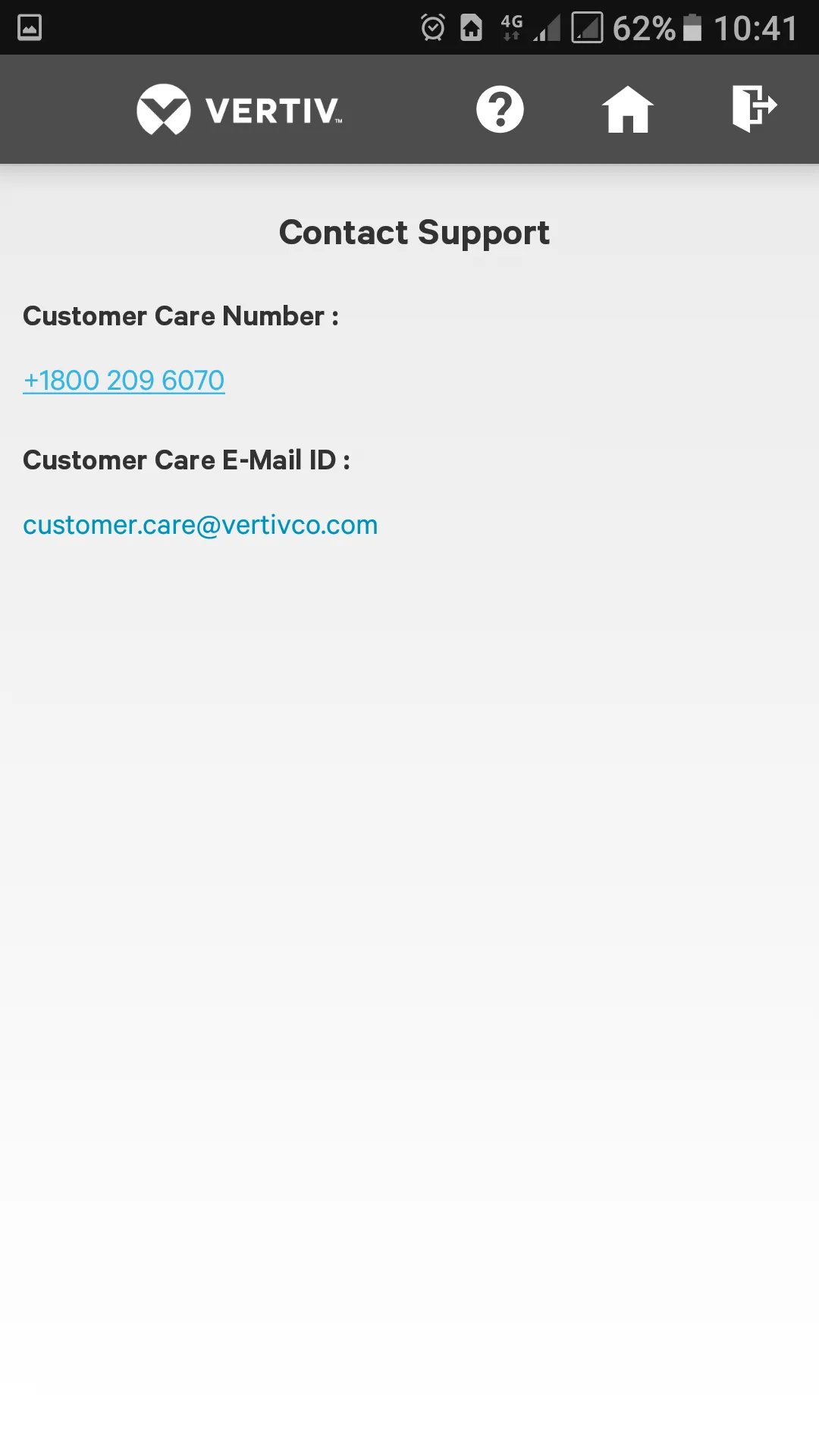 Vertiv Care | Indus Appstore | Screenshot