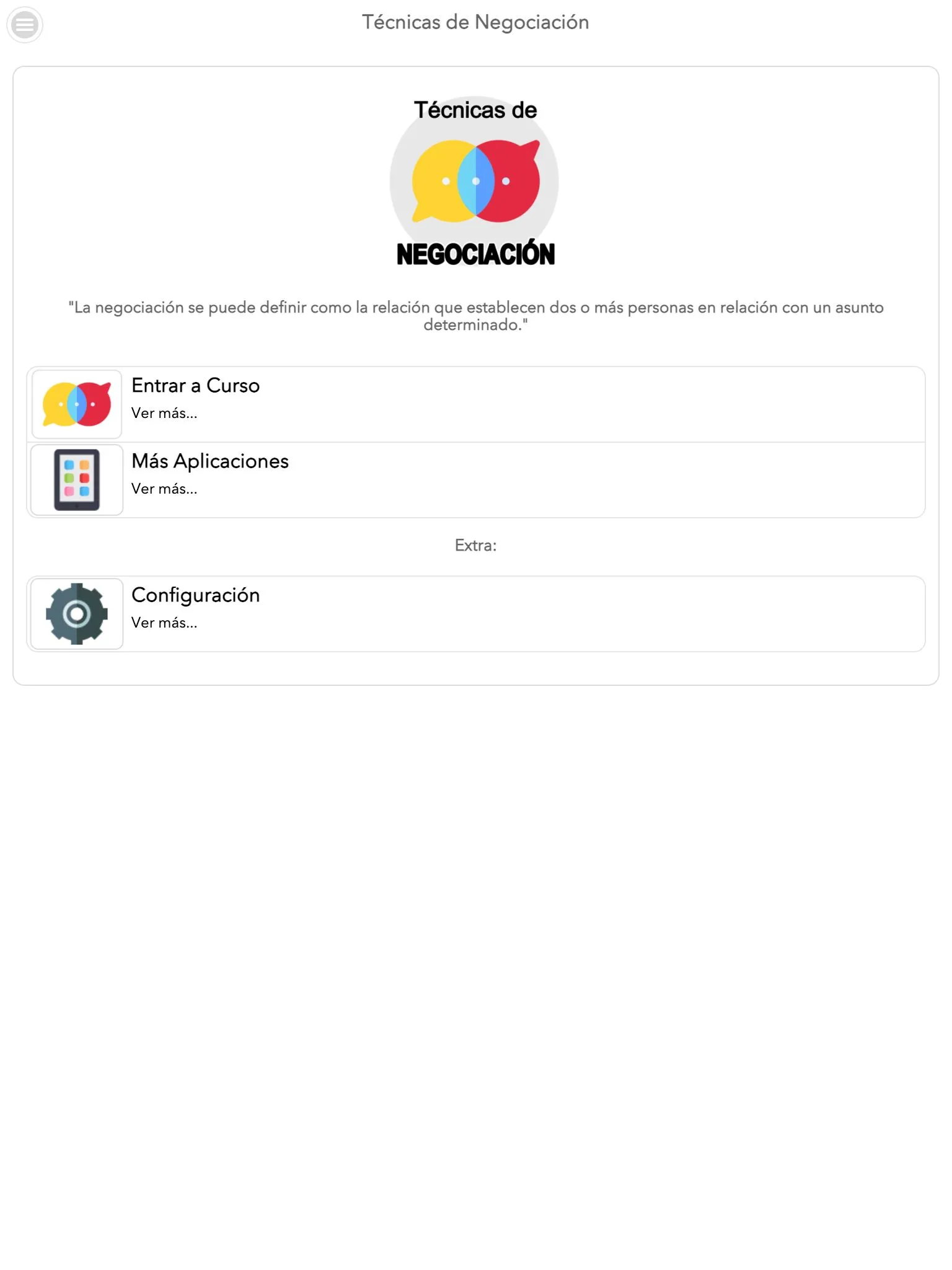 Técnicas de Negociación | Indus Appstore | Screenshot