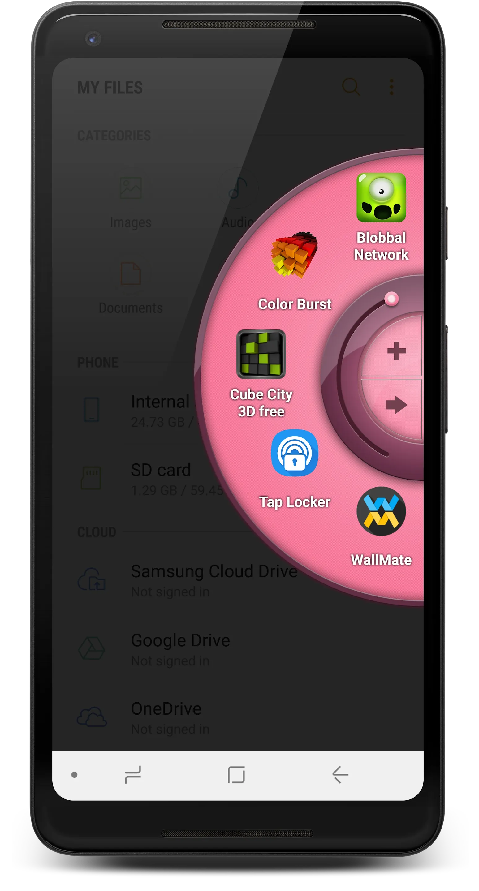 Wheel Launcher - sidebar | Indus Appstore | Screenshot