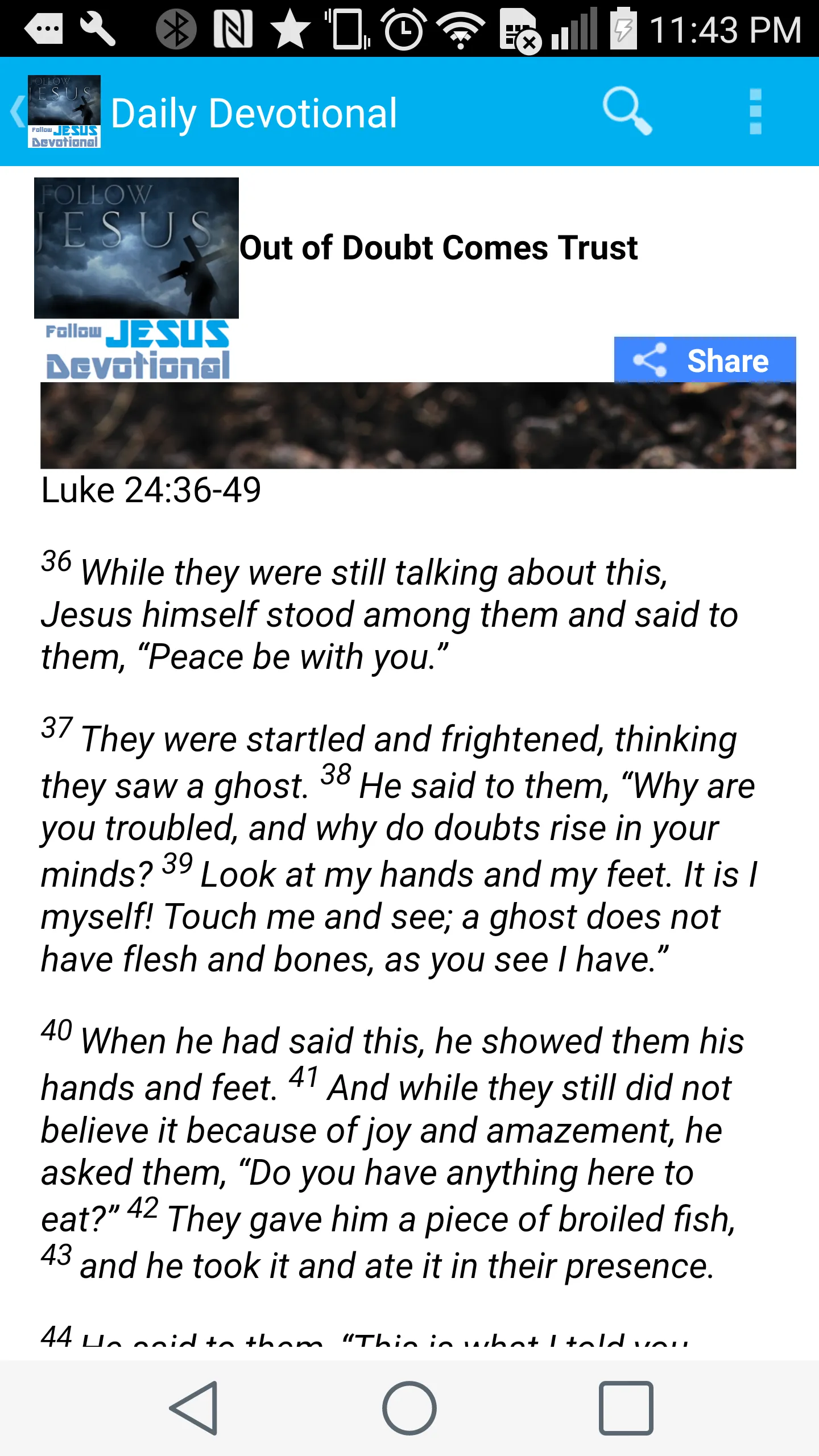 Follow Jesus Daily Devotional | Indus Appstore | Screenshot